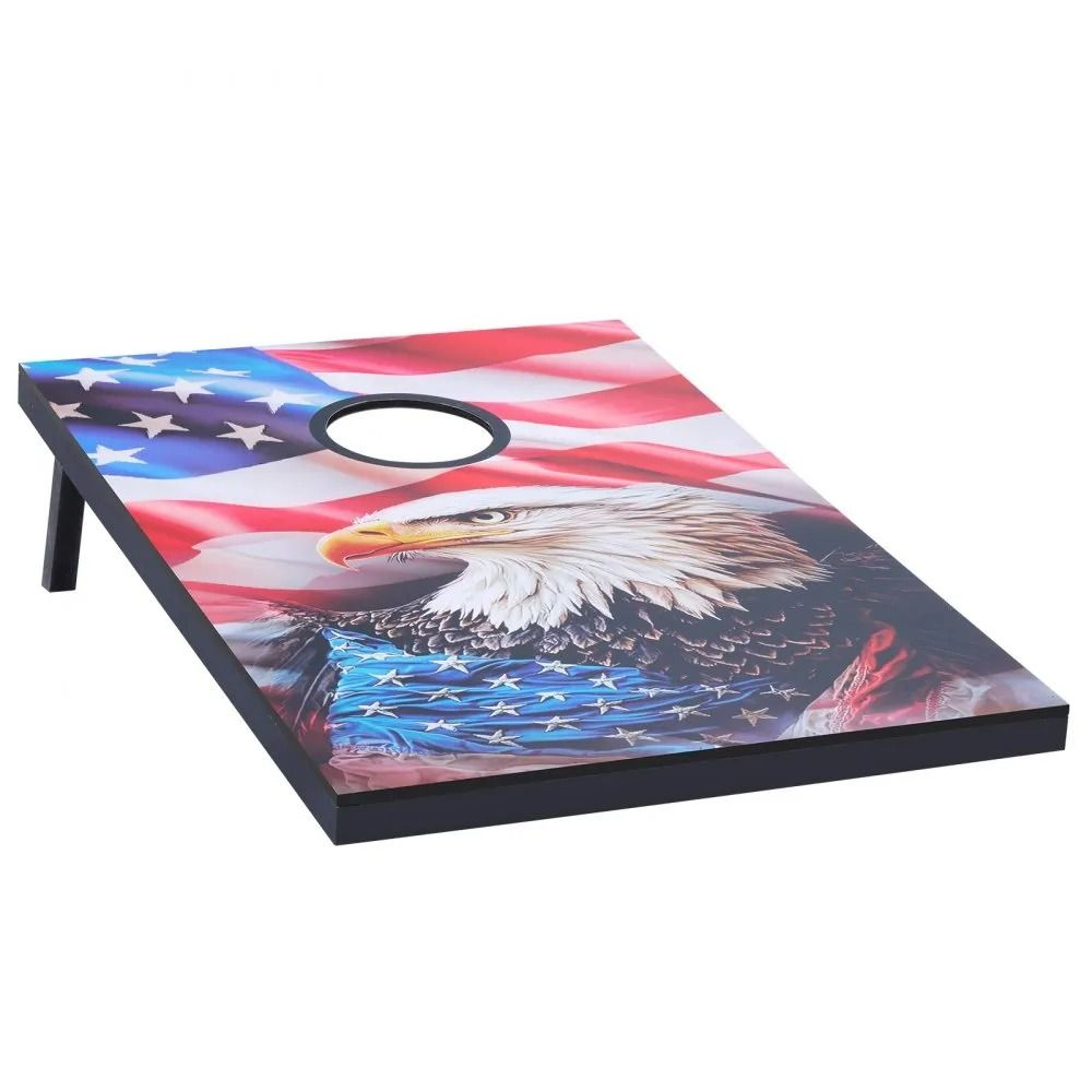 Portable Cornhole Set 3x2 Ft Outdoor Toss Game Boards With Bean Bags And Carry Case 9