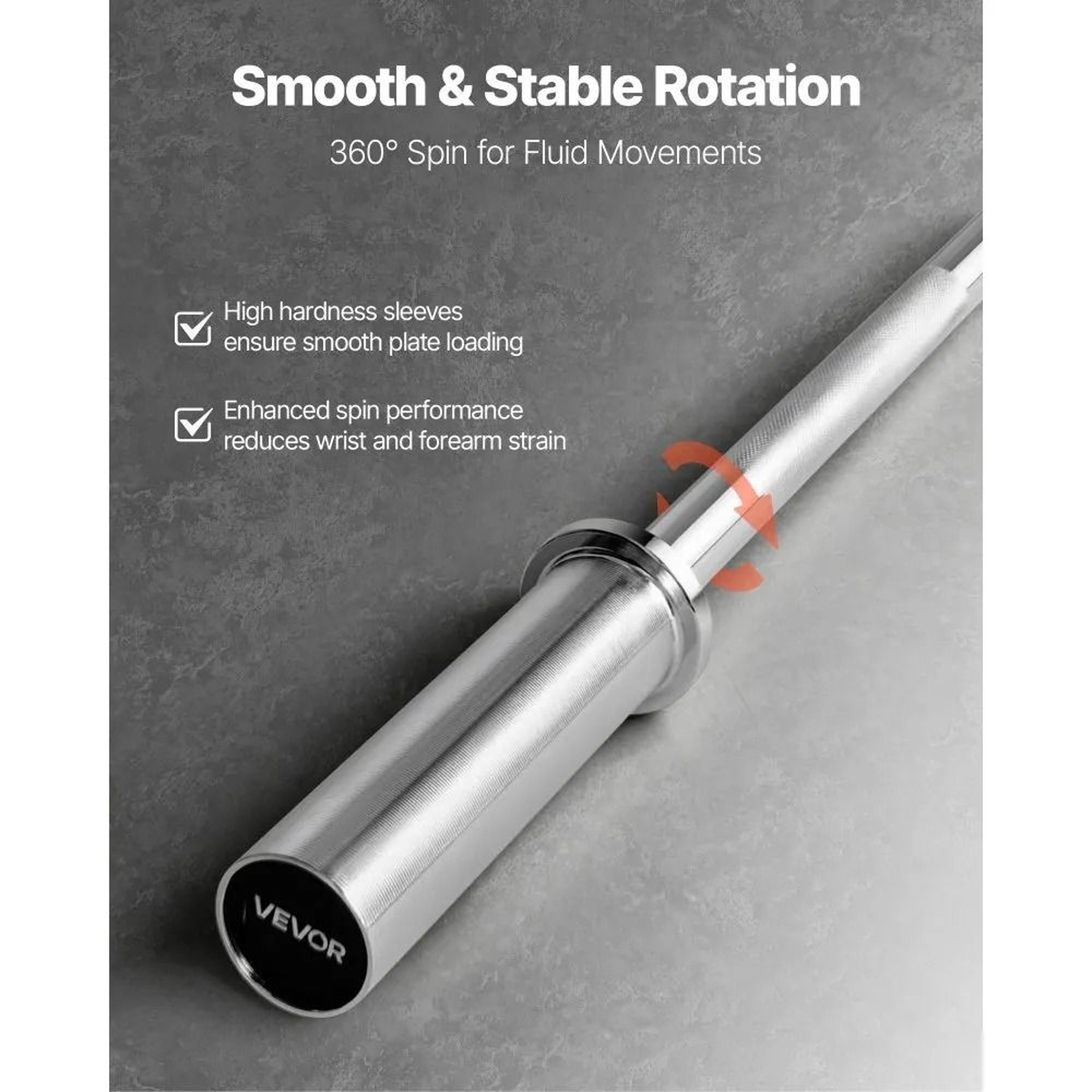 6FT Olympic Barbell Bar With 500lb Capacity For Strength Training And Weightlifting 6