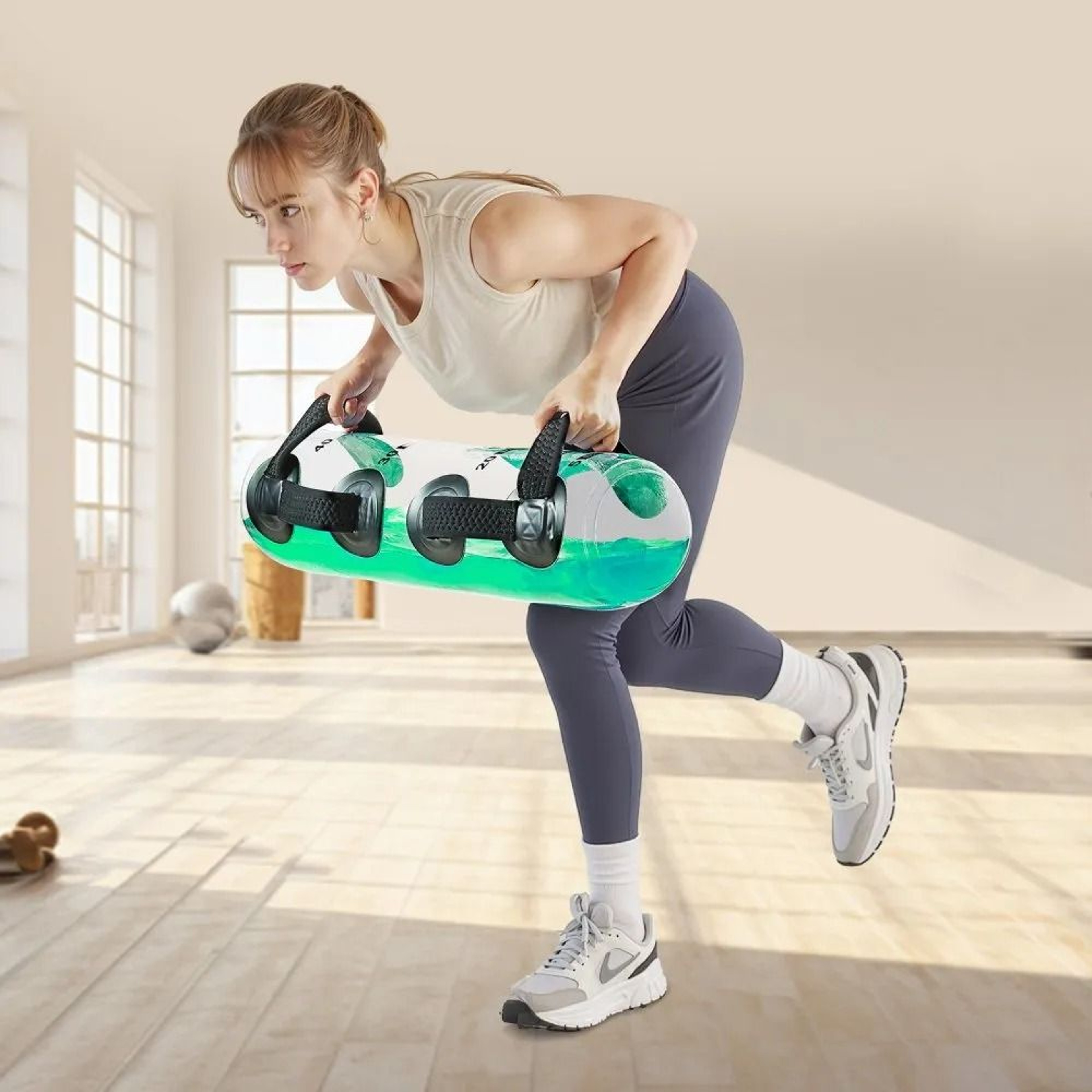 50 Lbs Adjustable Aqua Bag Water Weight For Full Body Strength Training 6