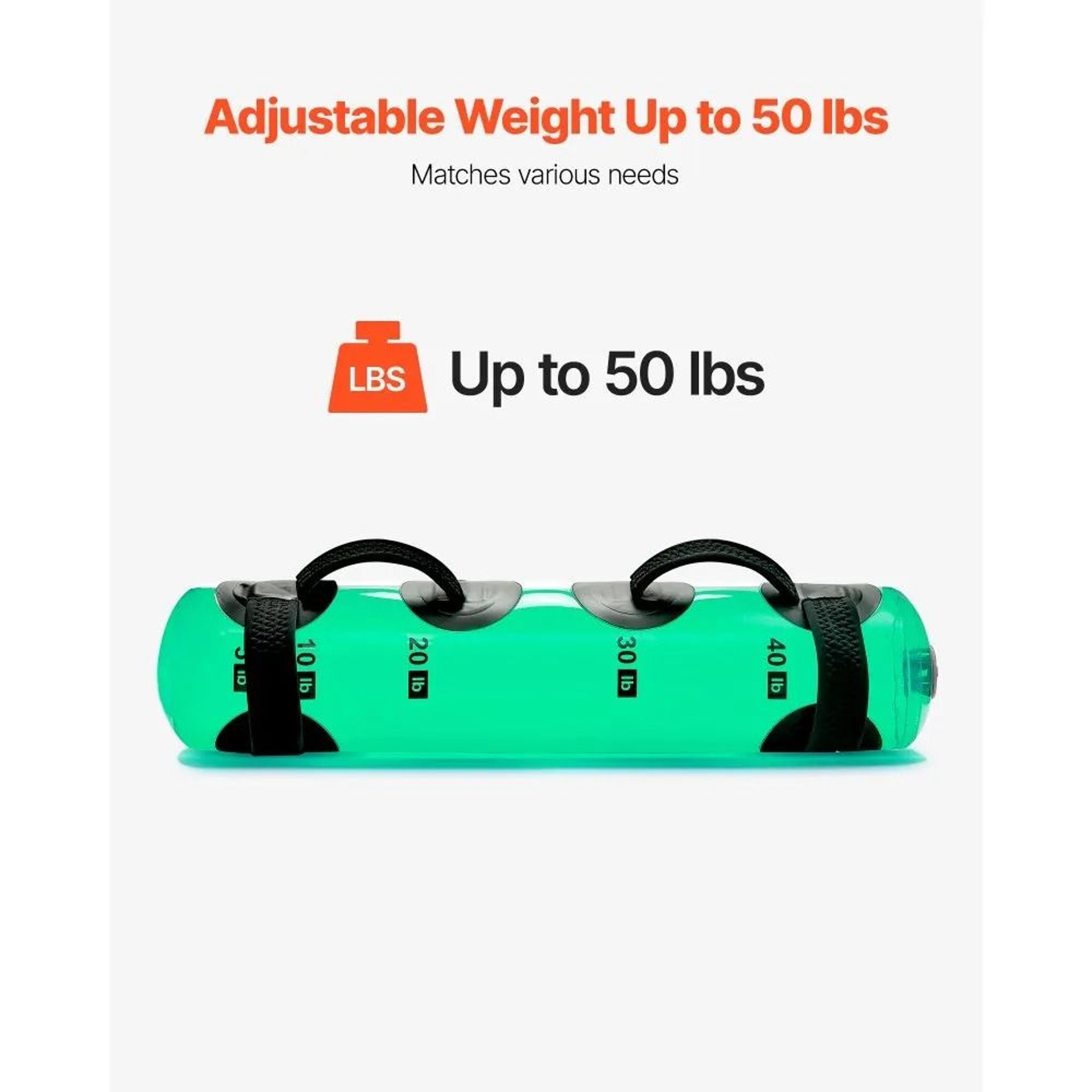 50 Lbs Adjustable Aqua Bag Water Weight For Full Body Strength Training 4