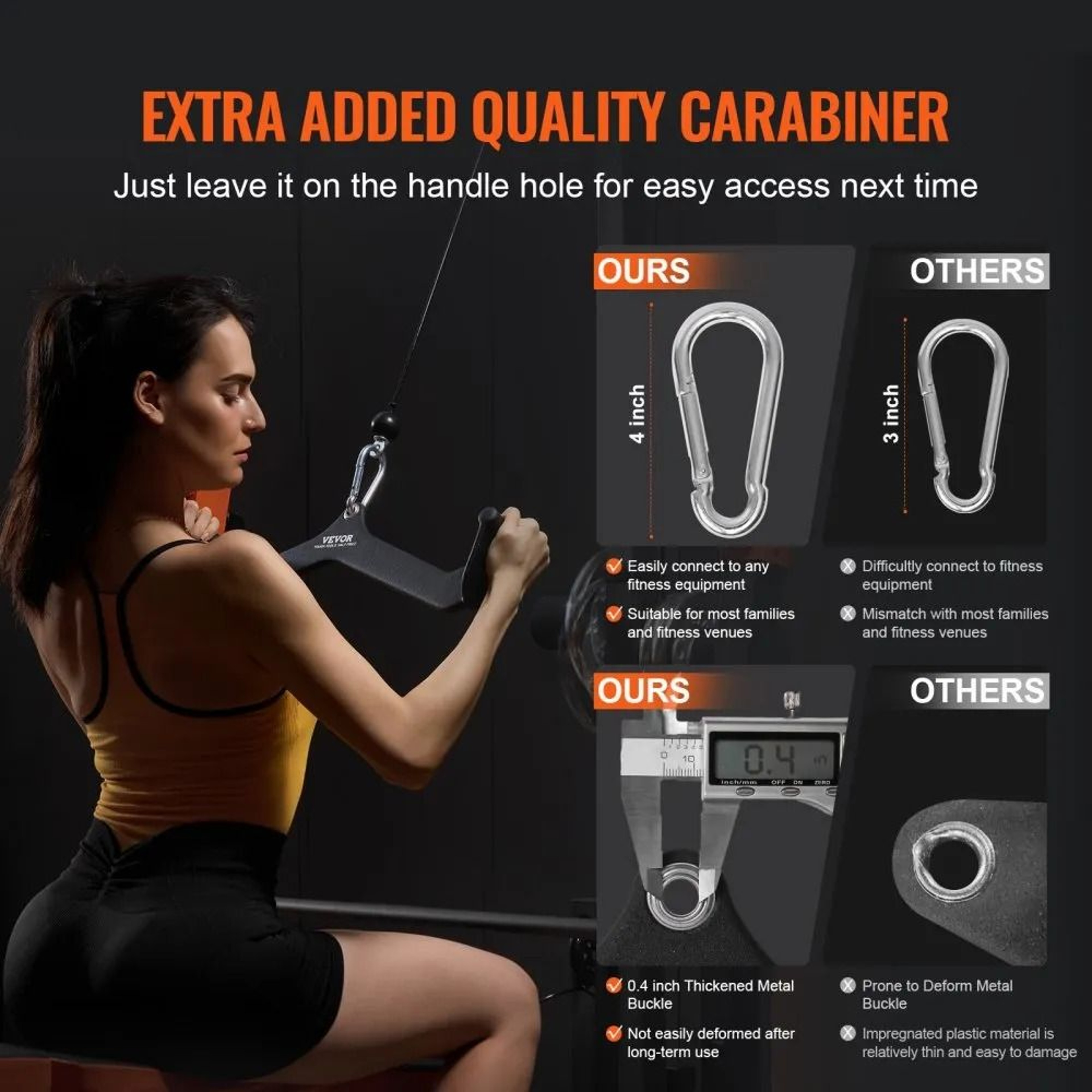Lat Pulldown Attachment Set Cable Machine Bar Handles For Home Gym Strength Training 1