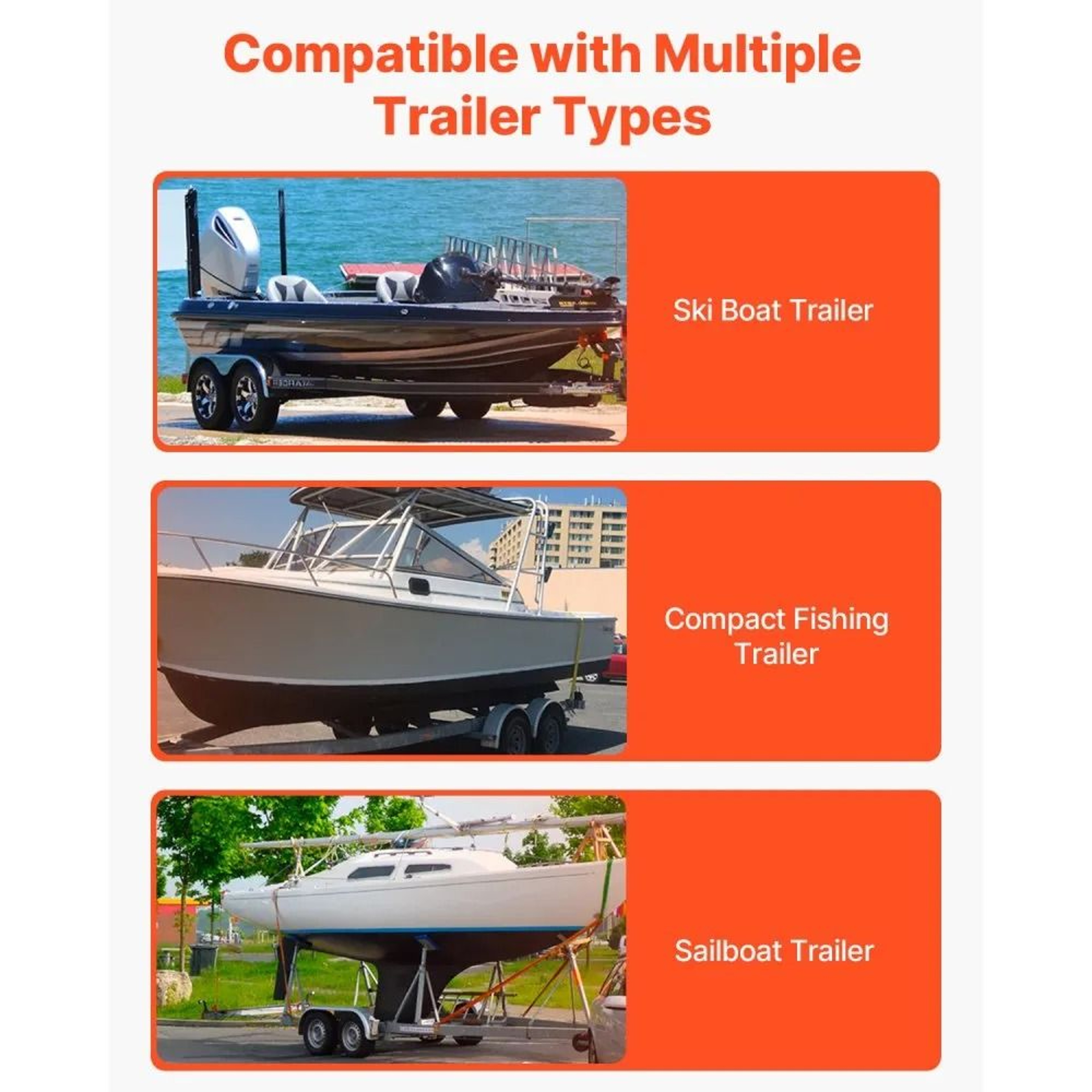 Adjustable Boat Trailer Guide Poles With Steel Frame And PVC Protection 2