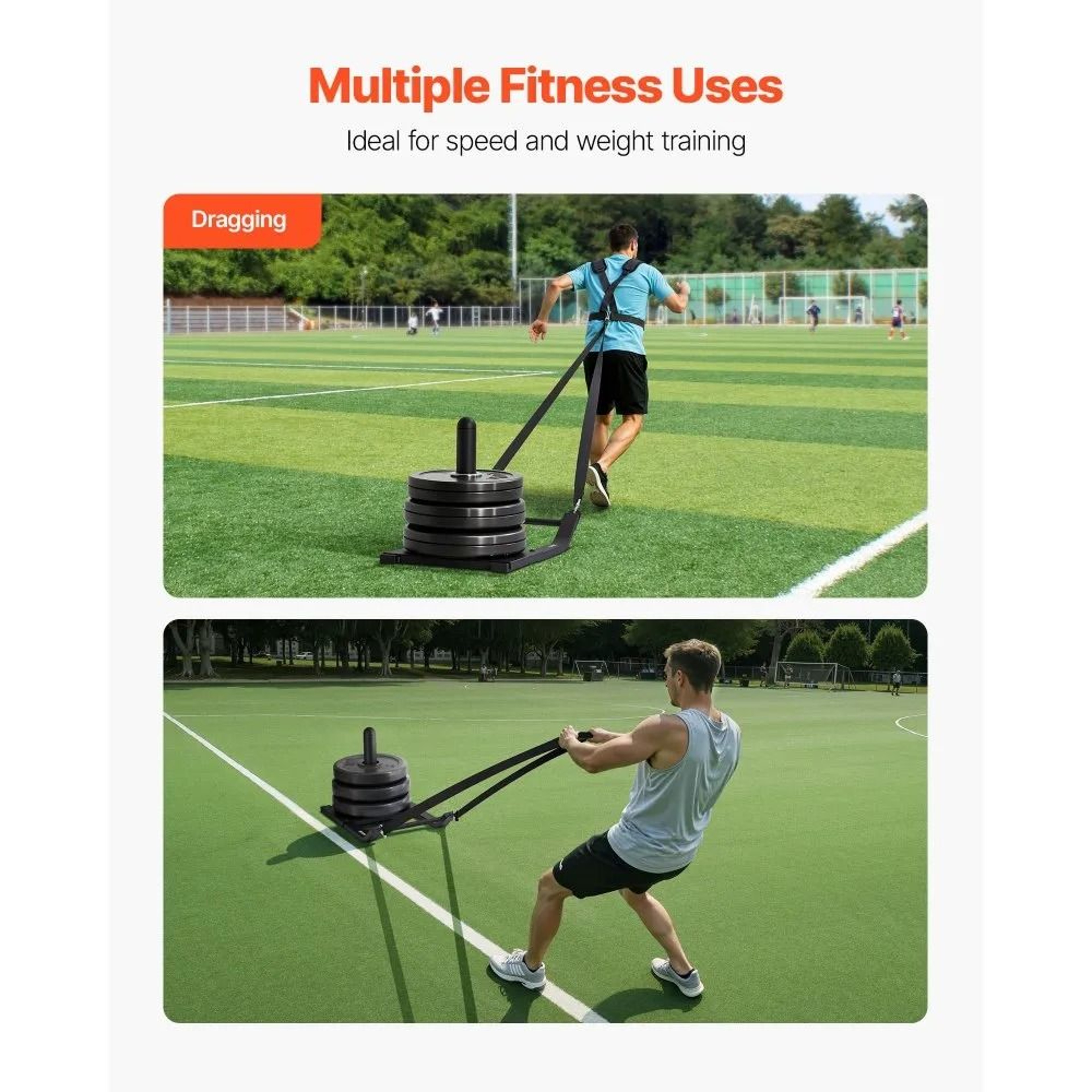 Weight Training Sled Steel Power Sled For Strength Speed And Athletic Workouts 4