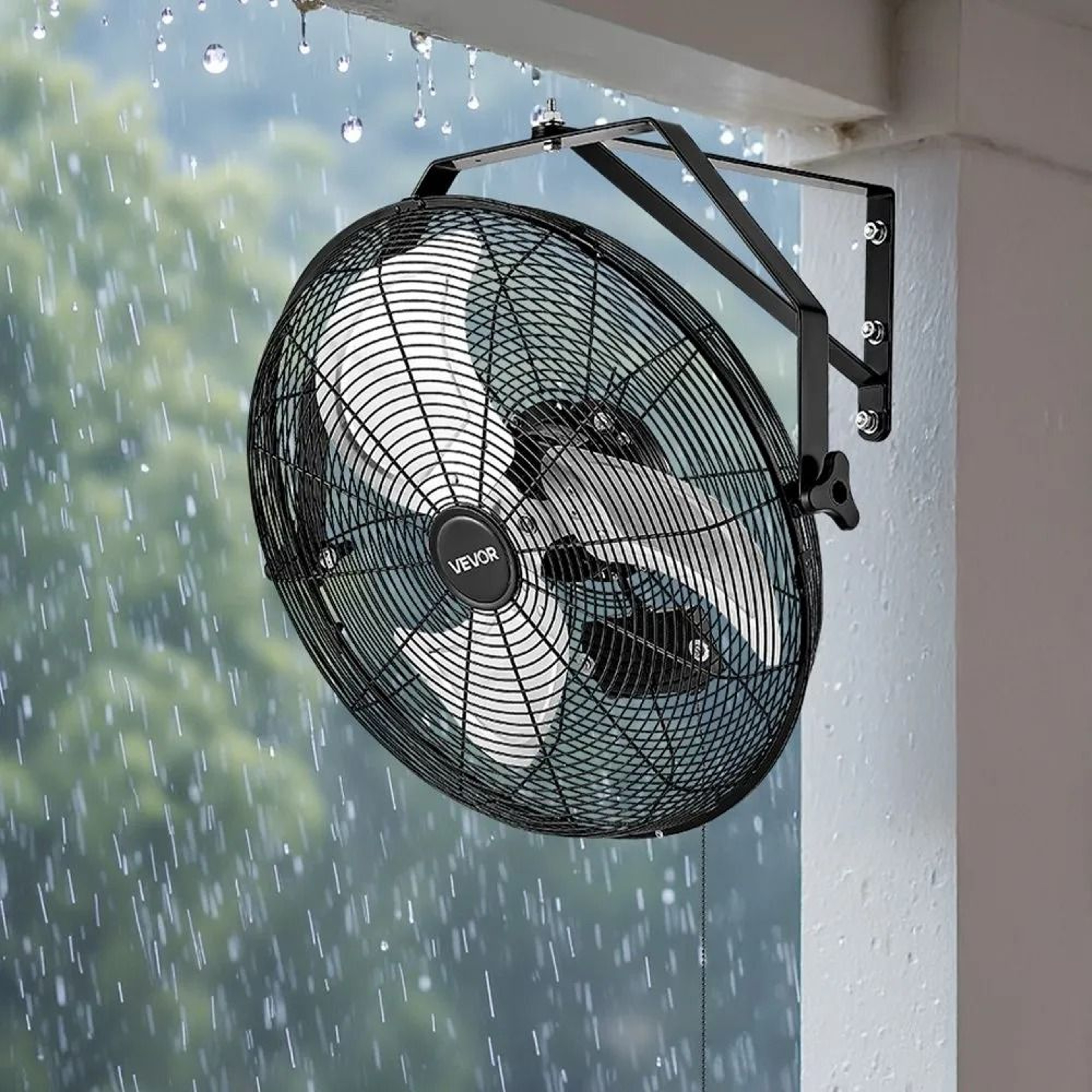18 Inch Industrial Wall Mount Fan High Velocity 4000 CFM Garage Workshop Cooling Fan 6