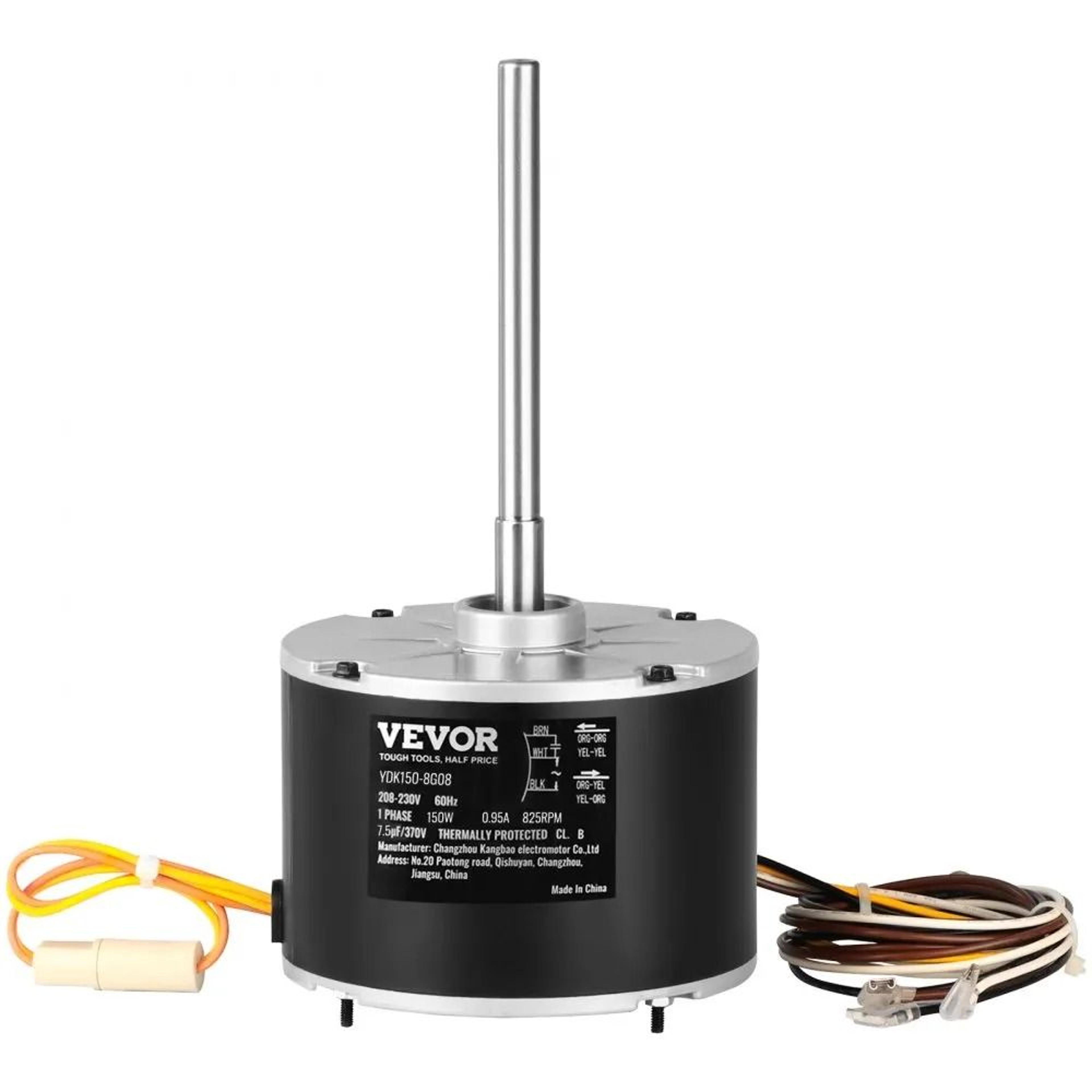 Condenser Fan Motor 15 HP 208230V 825 RPM AC Condenser Motor Replacement With Reversible Rotation 0