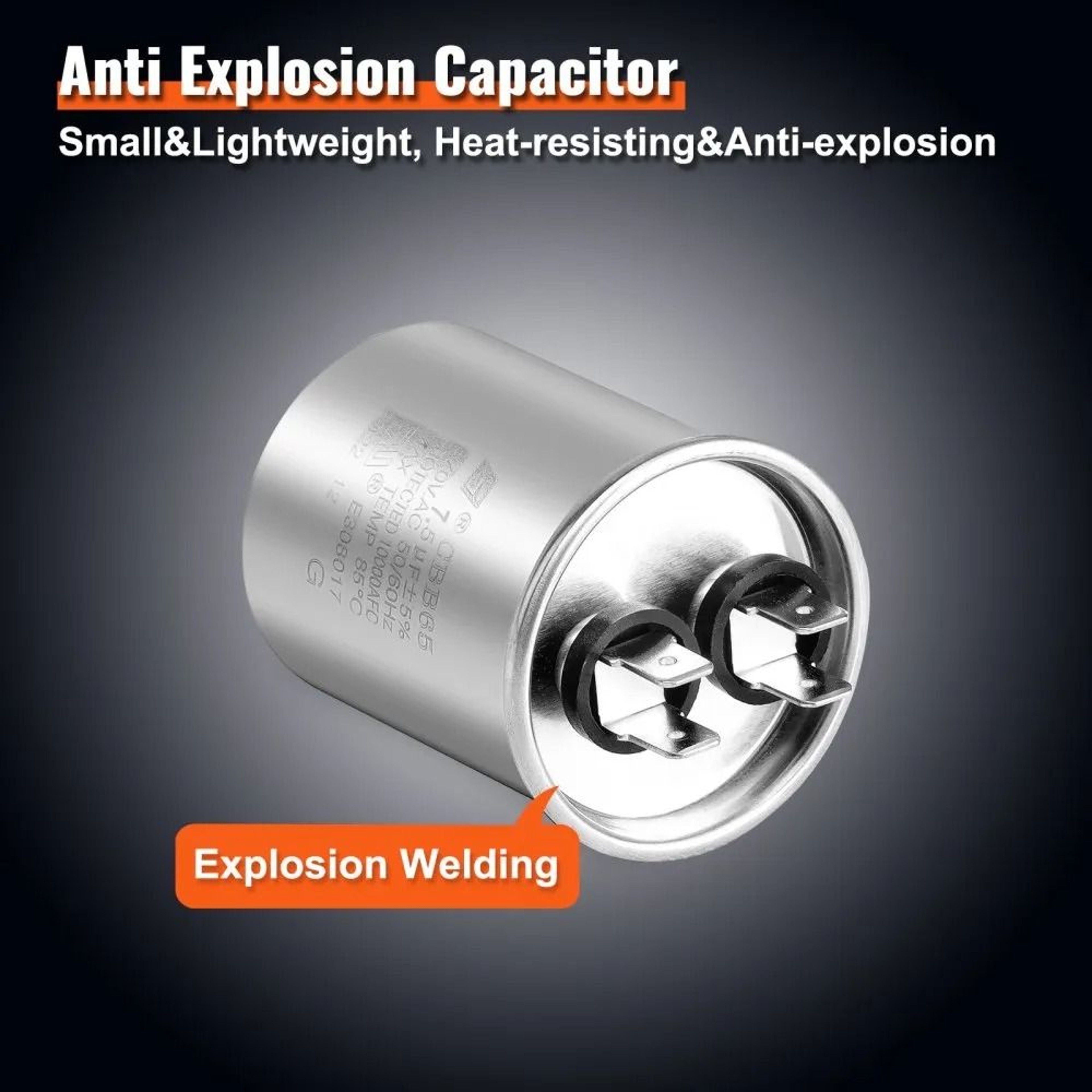 Condenser Fan Motor 15 HP 208230V 825 RPM AC Condenser Motor Replacement With Reversible Rotation 5