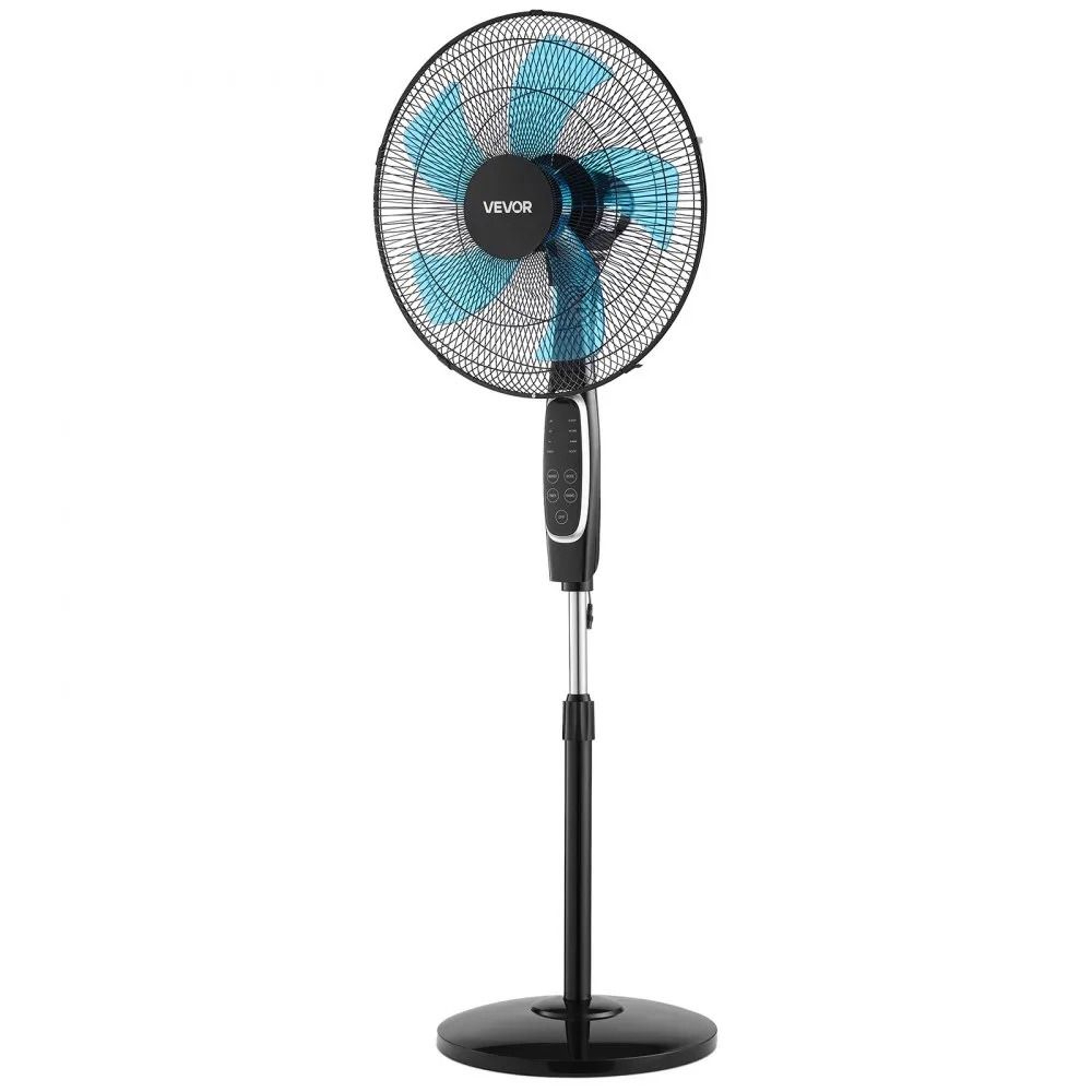 18 Inch Pedestal Fan 2700 CFM Quiet Standing Floor Fan With Remote Control 7