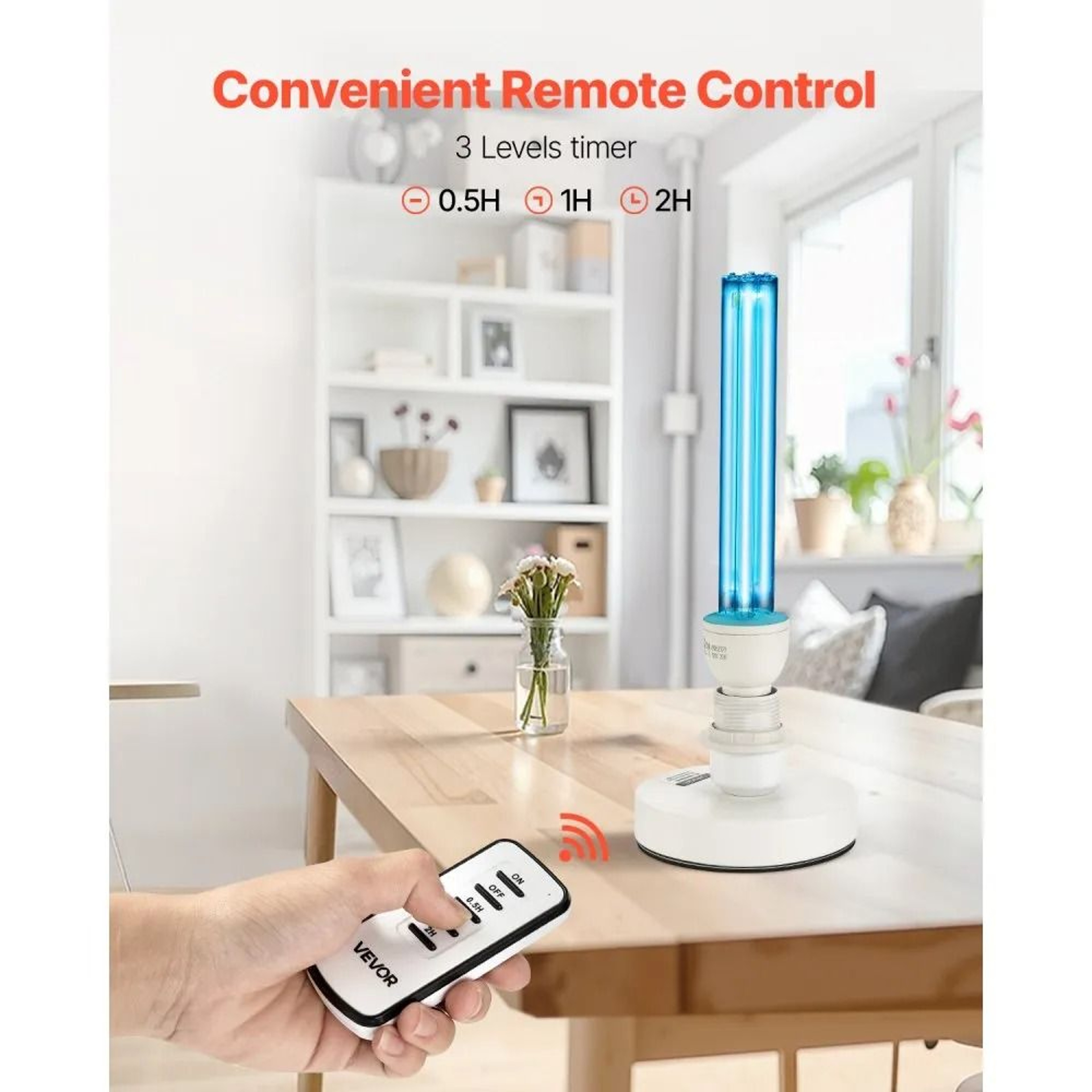 25W UVC Light Sanitizer With Ozone Purifier Remote Control And Timer For Room Cleaning 3