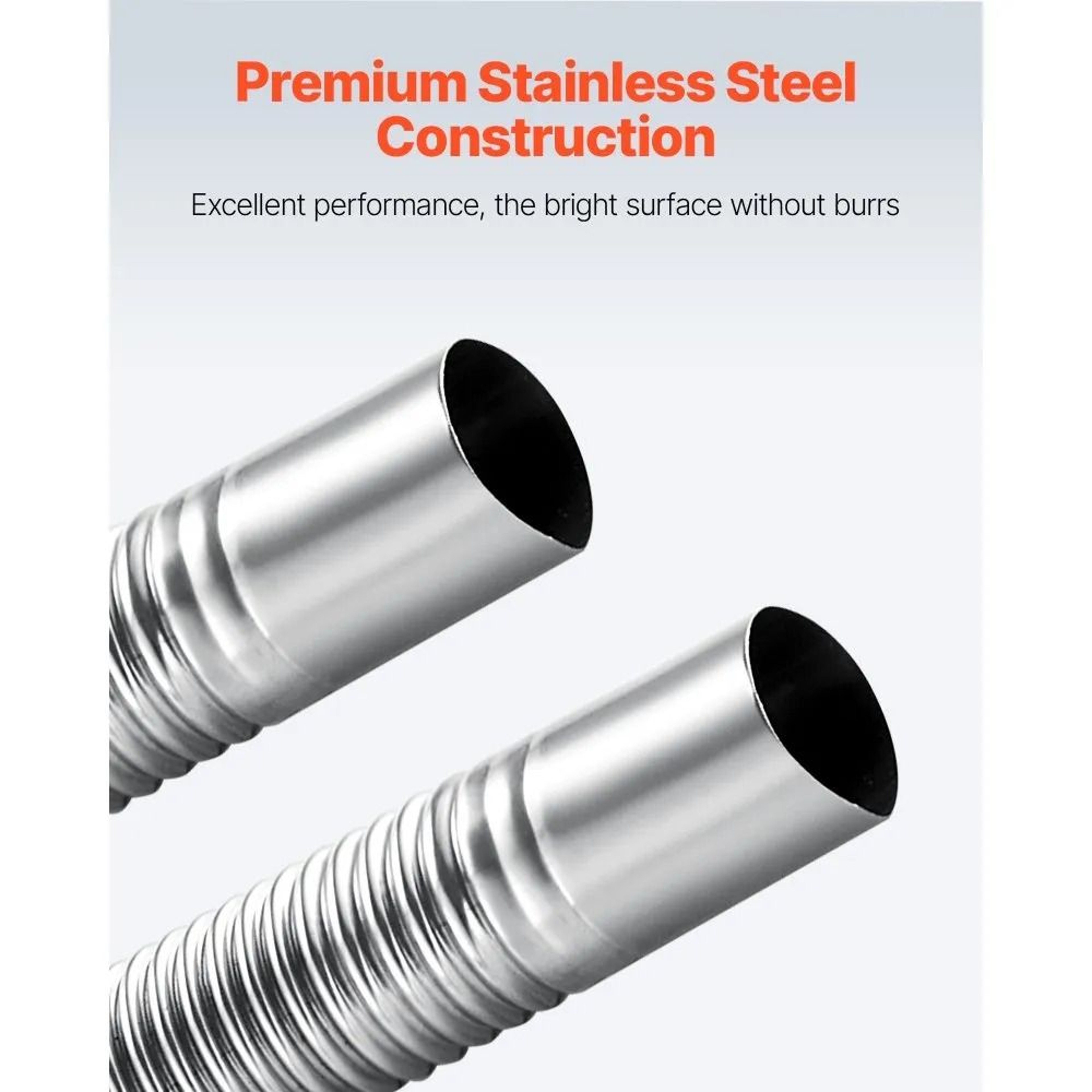 Diesel Heater Exhaust Hose 587 Inch Stainless Steel Flexible Exhaust Pipe With Clamps 3