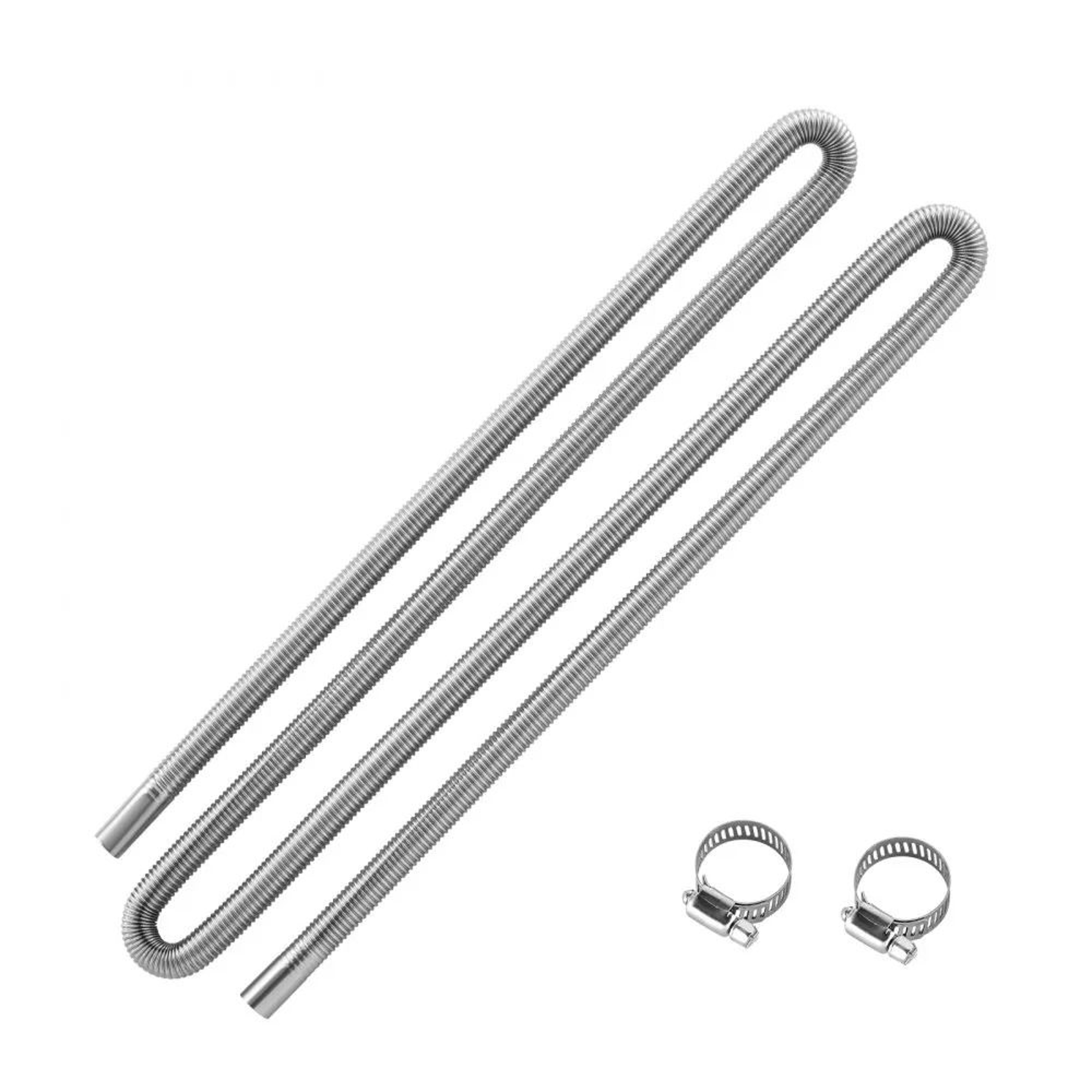 1181 Inch Diesel Heater Exhaust Hose Stainless Steel Flexible Pipe Kit With Clamps 0