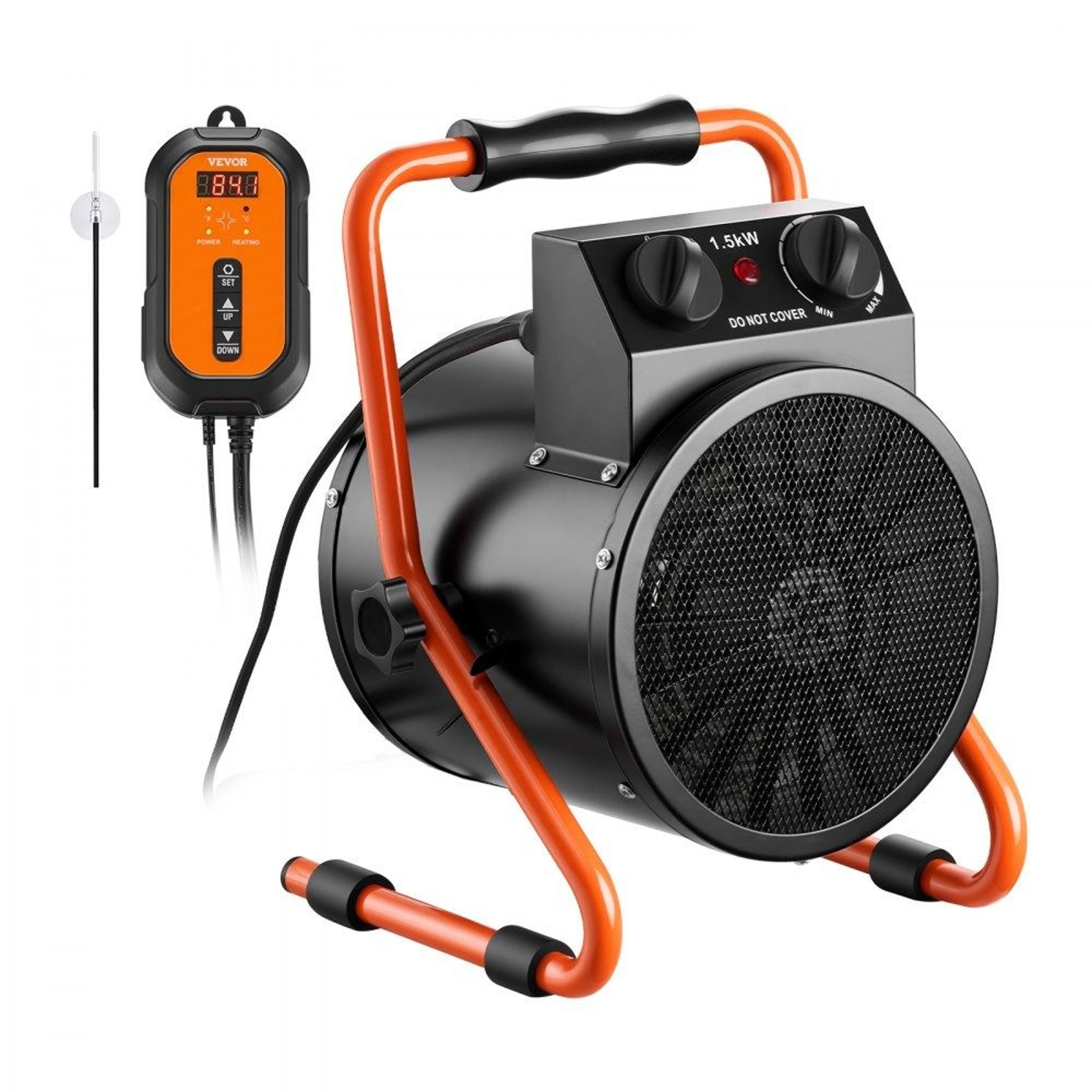 1500W Greenhouse Heater With Thermostat And Fan For Grow Tents  Greenhouses 0