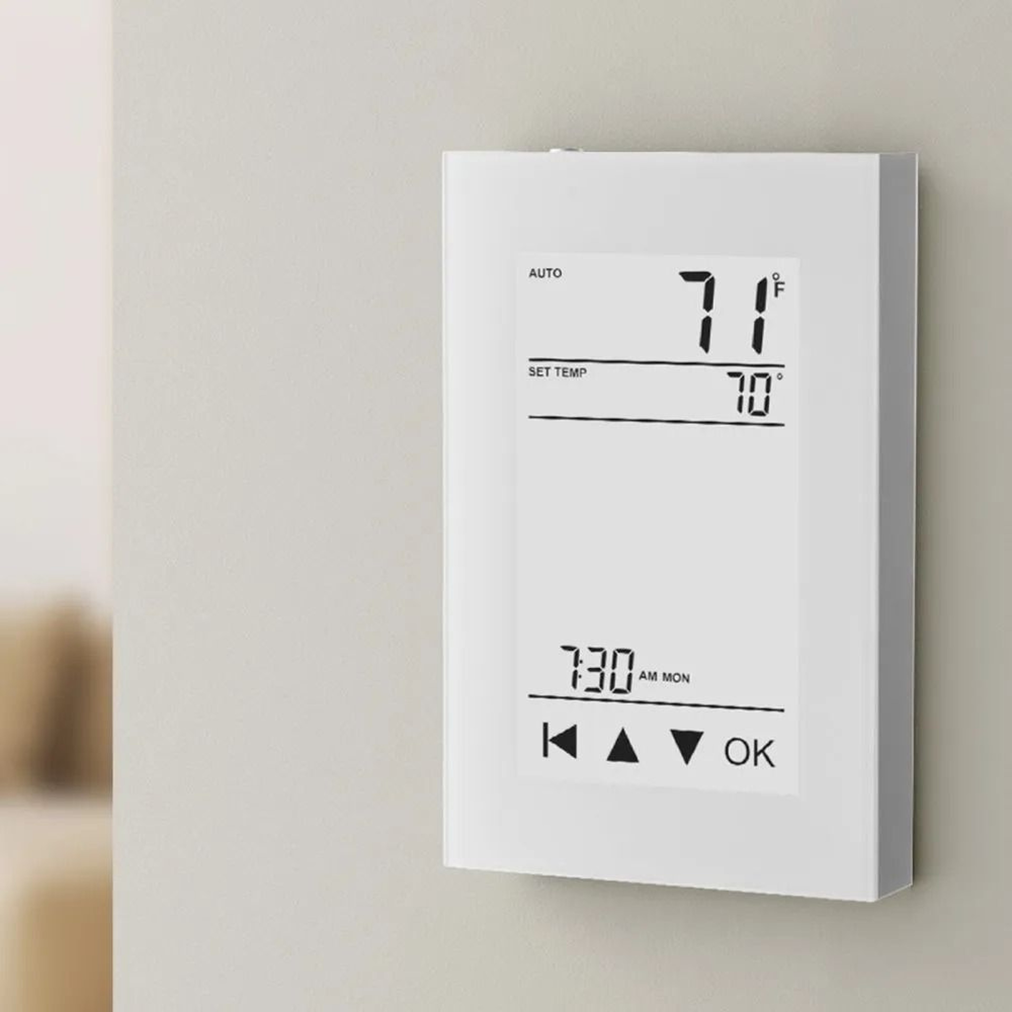 Smart 7Day Programmable Thermostat For Radiant Floor Heating  Heat Pump With LCD Touchscreen 6