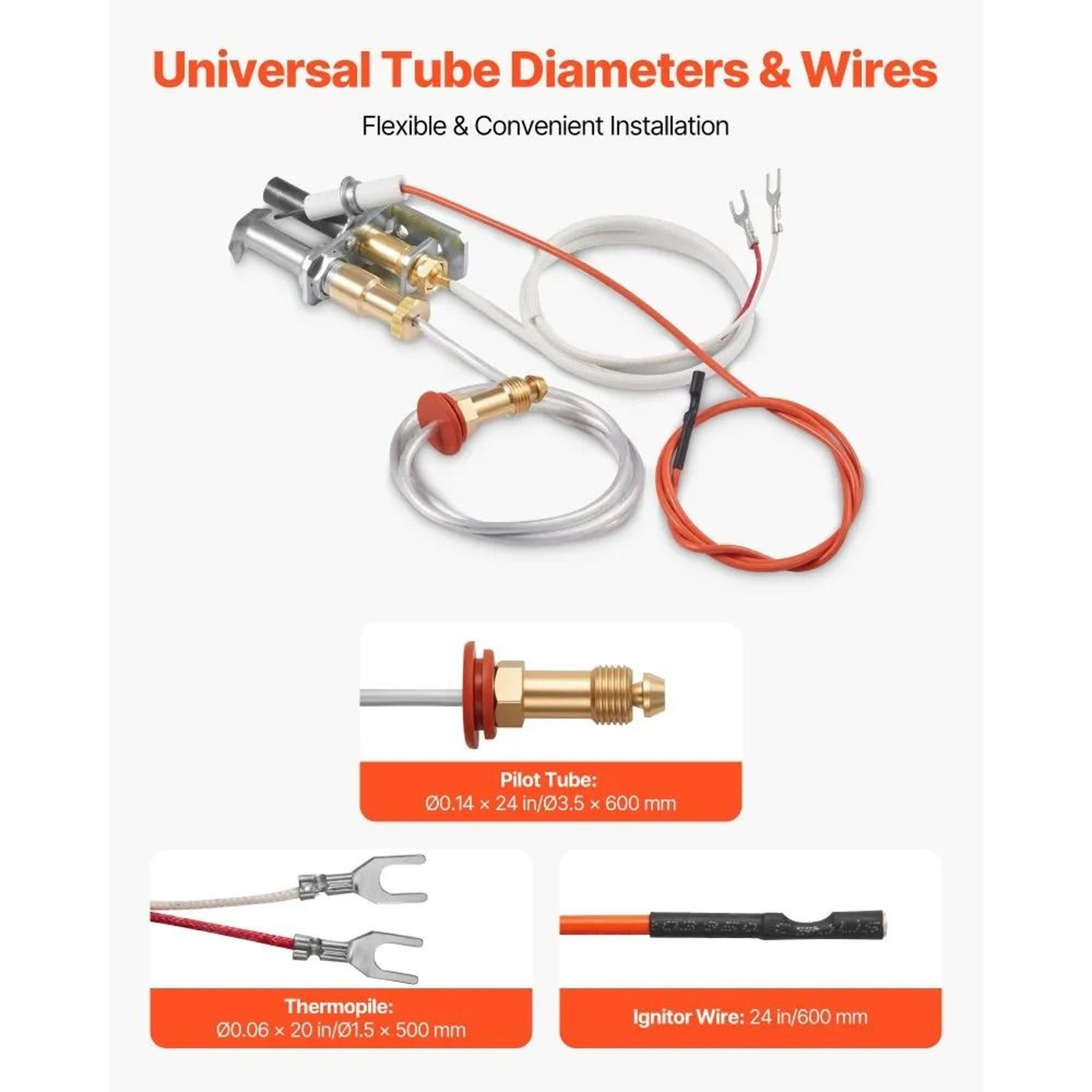 Gas Pilot Assembly 446512A Natural Gas Fireplace Ignition Replacement Kit For Heat  Glo  More 2