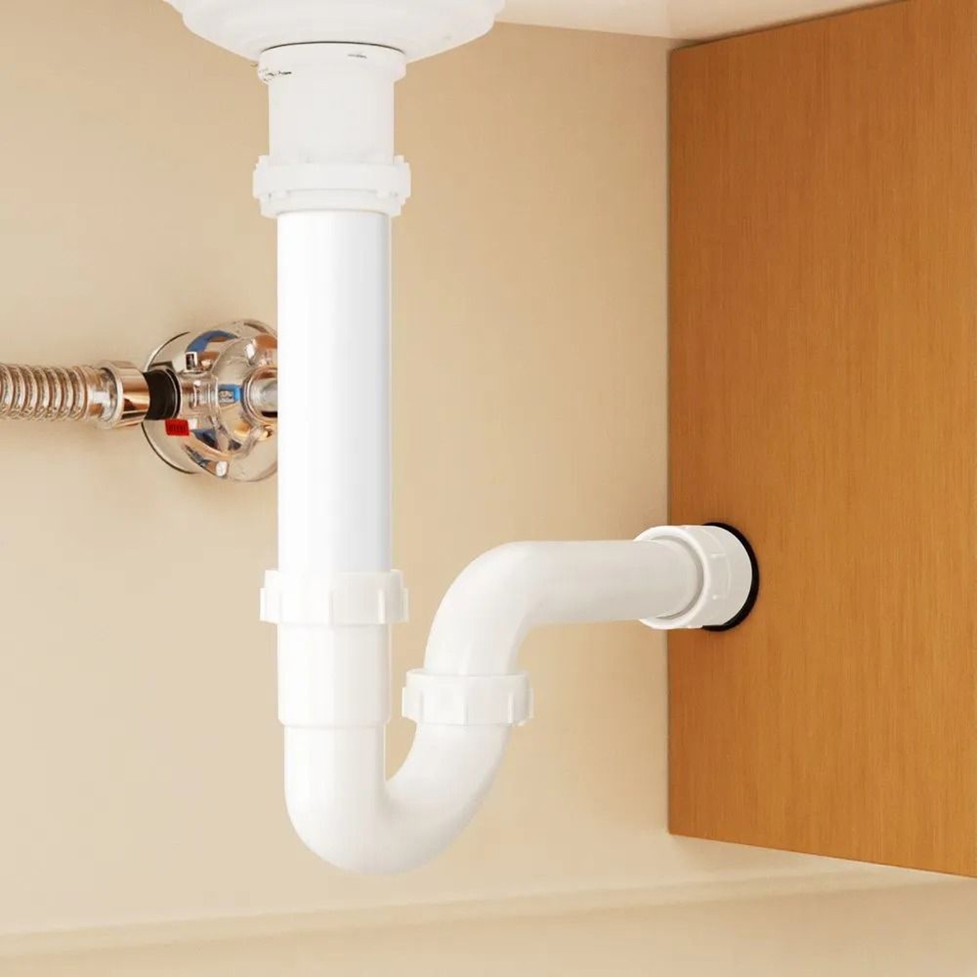 15 Inch P Trap Sink Drain Kit With Leak Resistant Seal For Kitchen Bathroom Plumbing 6
