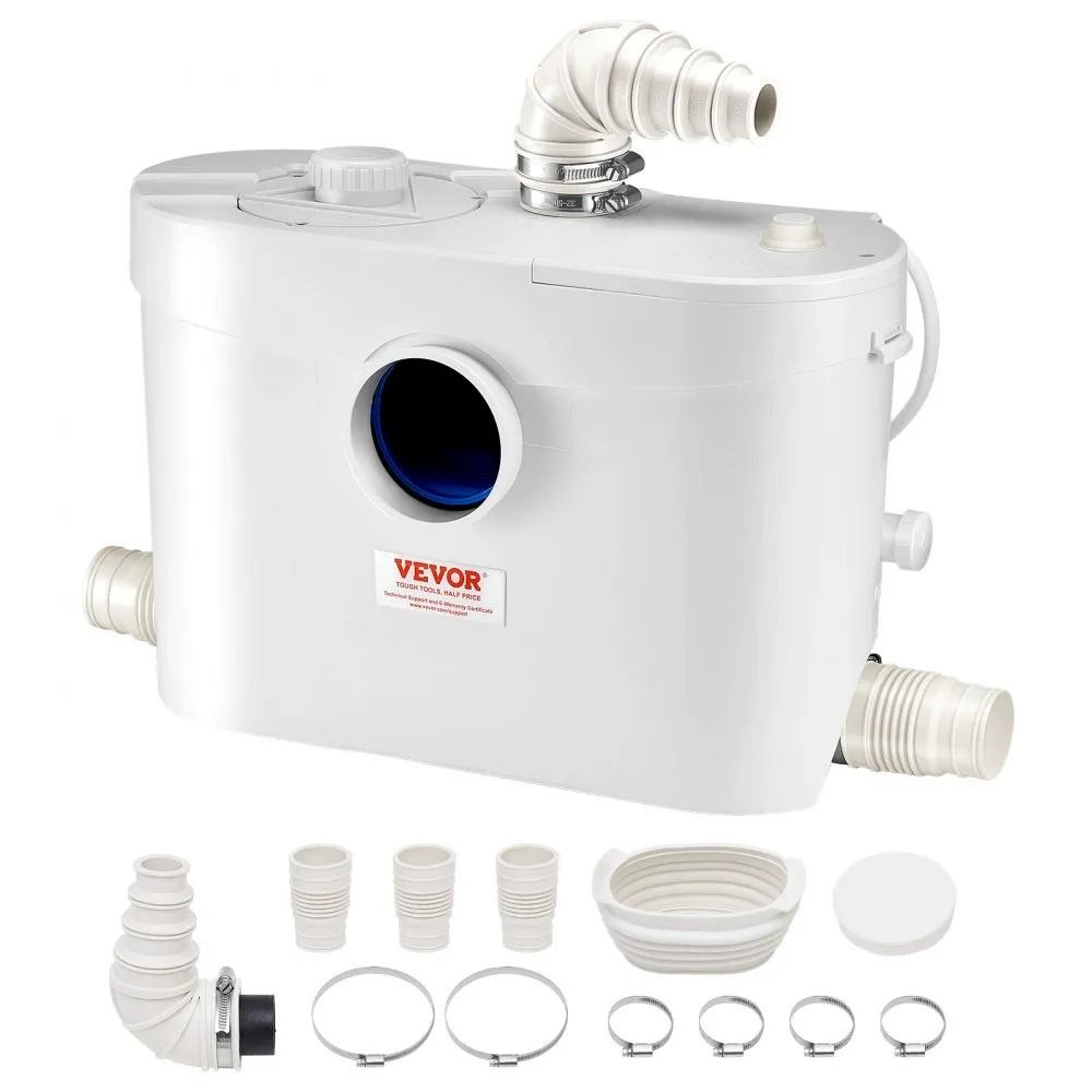 900W Macerator Pump 48 GPM Wastewater Disposal Pump For Toilet Sink Shower And Basement 0