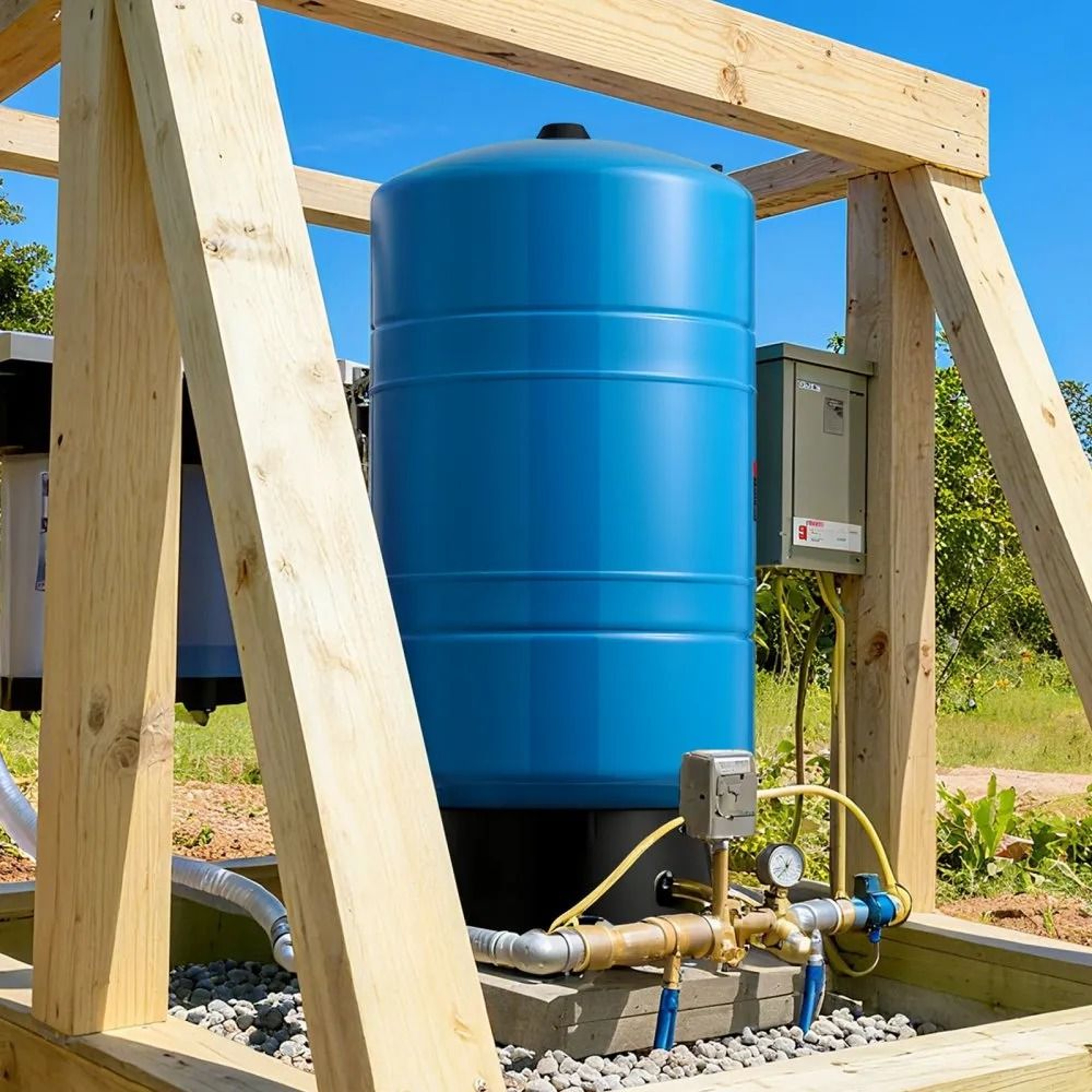 20 Gallon Vertical Well Pressure Tank Pre Charged Water Storage Tank For Well Pump Systems 6