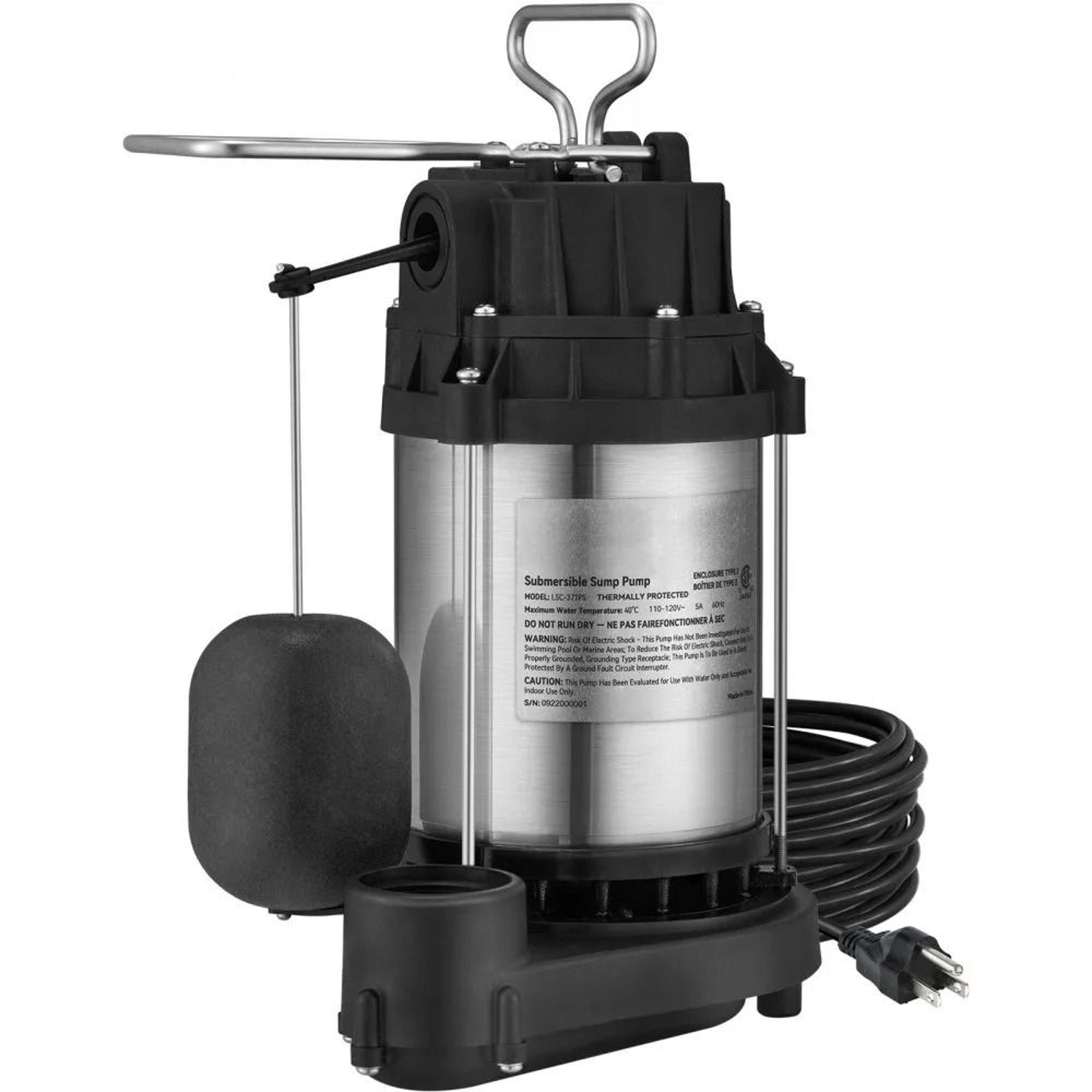 12 HP Submersible Sump Pump 3960 GPH Automatic Water Pump For Basement Drainage 7