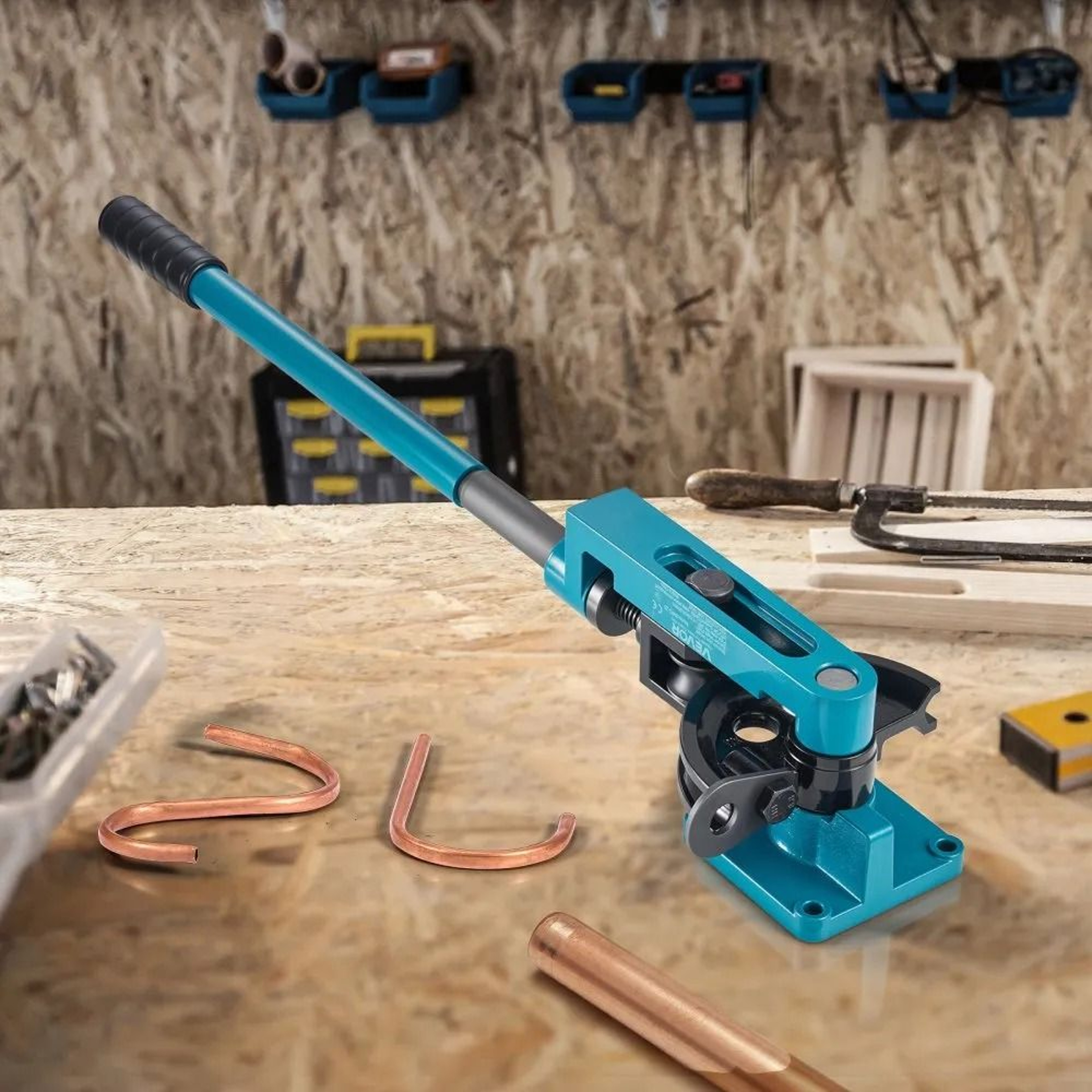 Manual Pipe Tube Bender 38 To 1 Inch With 7 Dies Heavy Duty Steel Tube Bending Tool 6
