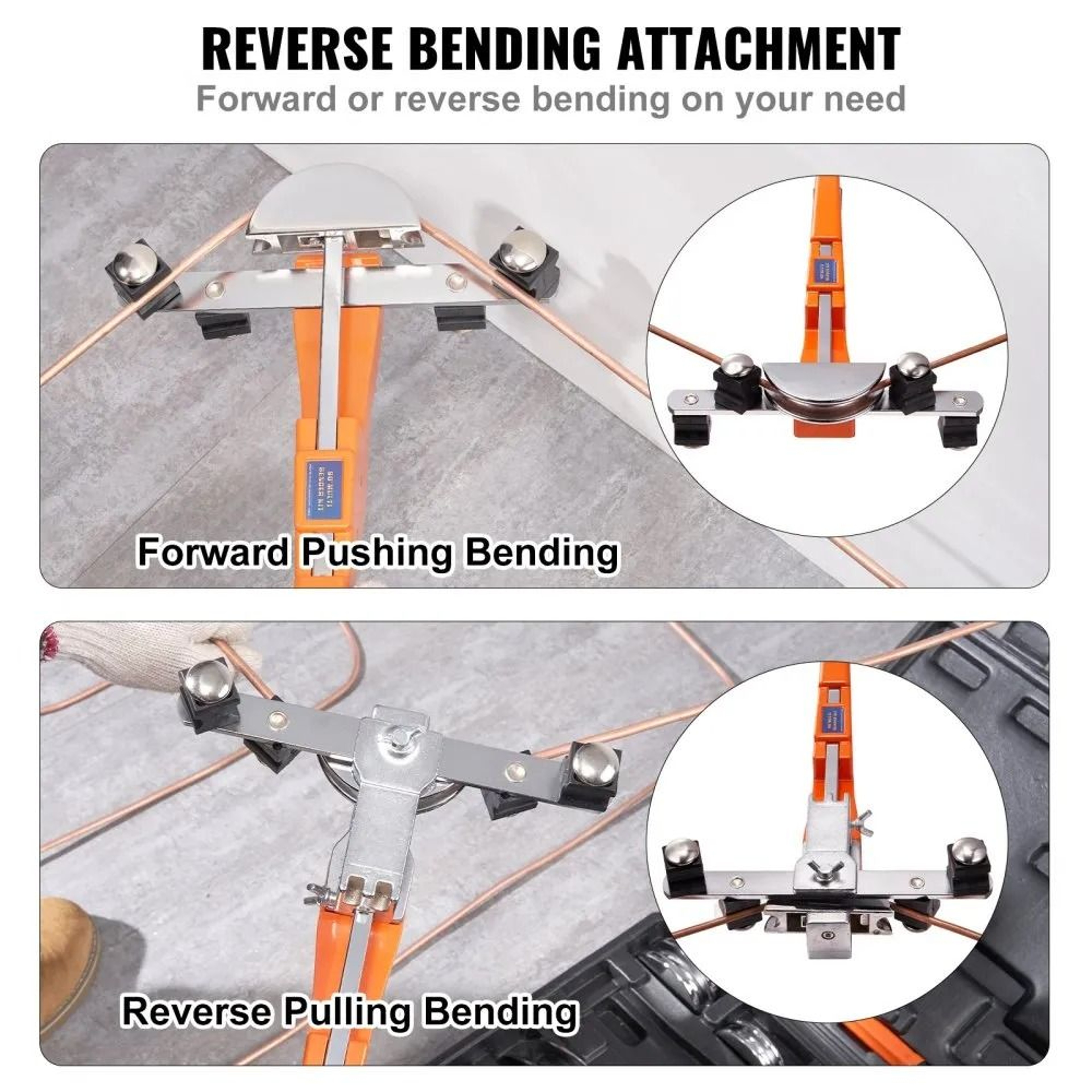 Ratcheting Tube Bender 14 To 78 Inch Copper Pipe Bending Tool Kit With 7 Dies 2