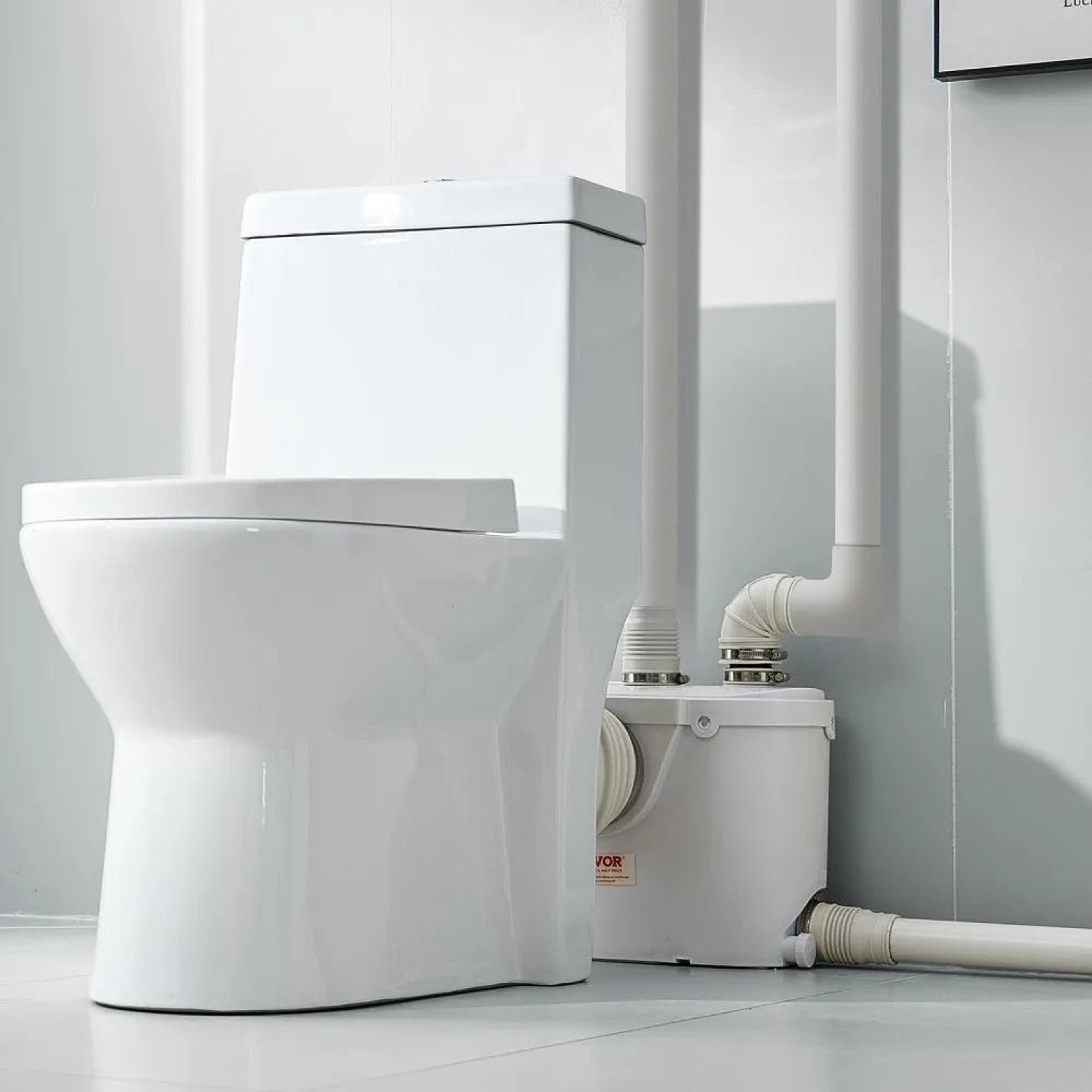 Macerator Pump 500W 29 GPM High Flow Toilet Sewerage Pump With 26 Ft Lift 6