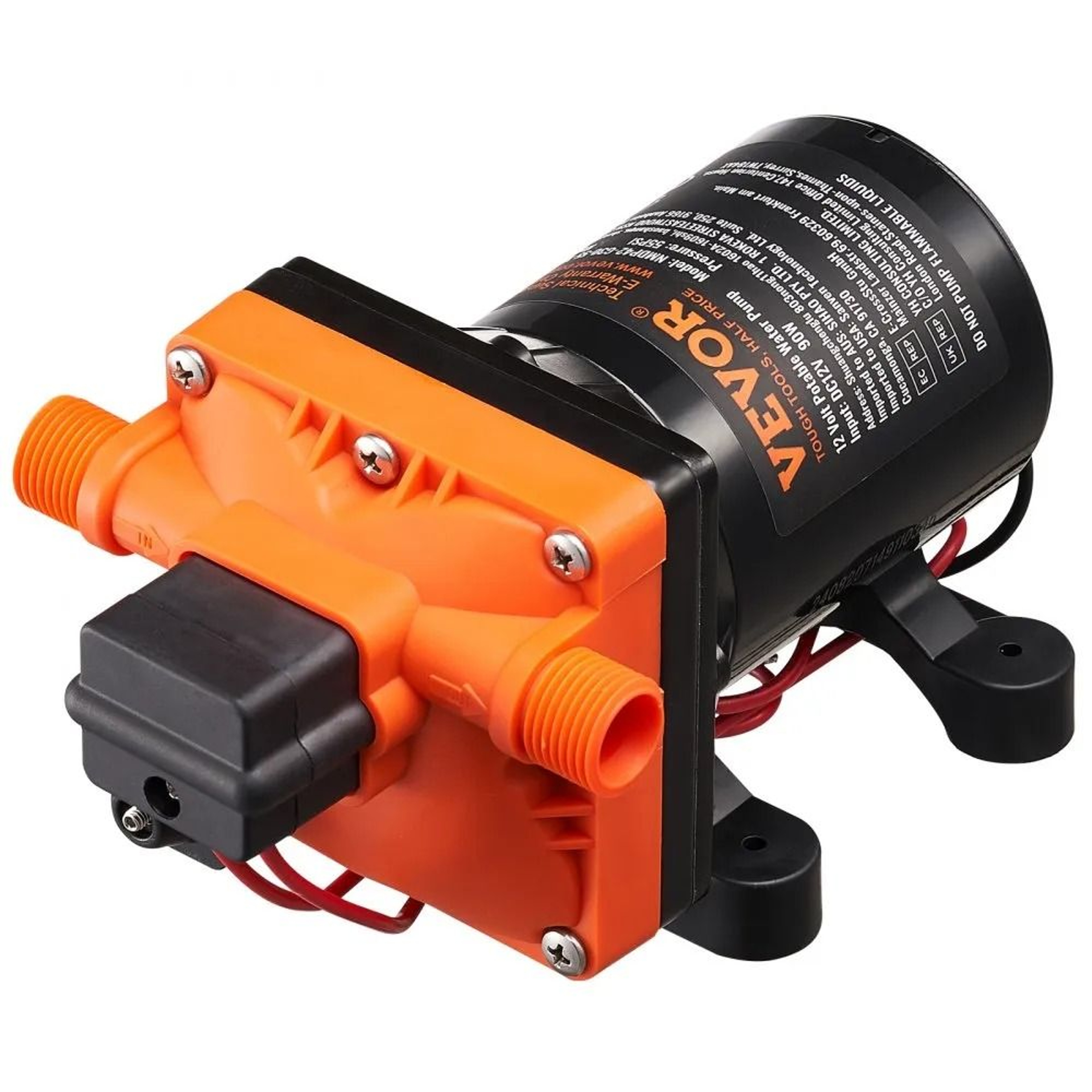 12V Water Pump 3GPM Diaphragm Pump With Adjustable Pressure Switch For RV Marine Camper 8