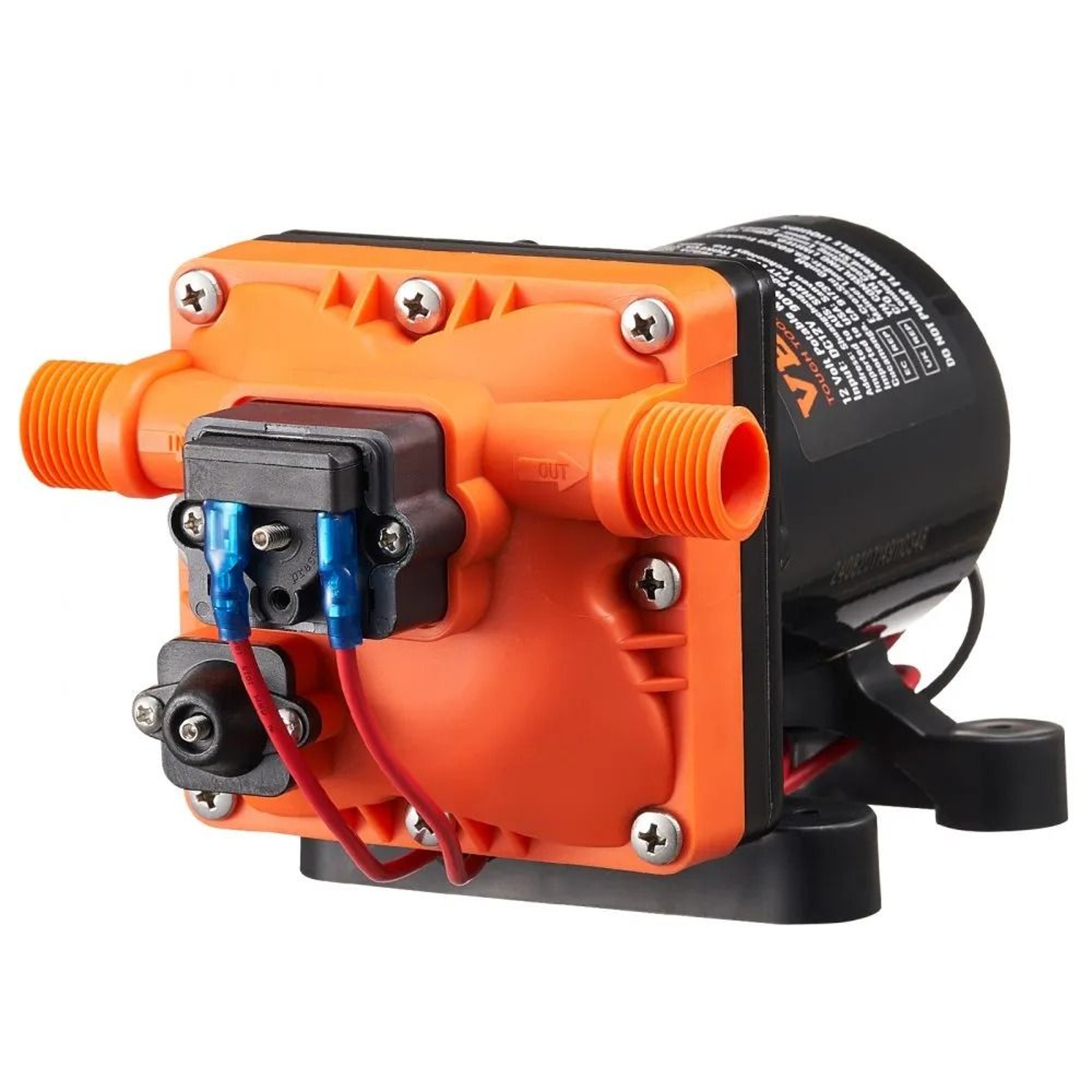 12V Water Pump 3GPM Diaphragm Pump With Adjustable Pressure Switch For RV Marine Camper 7