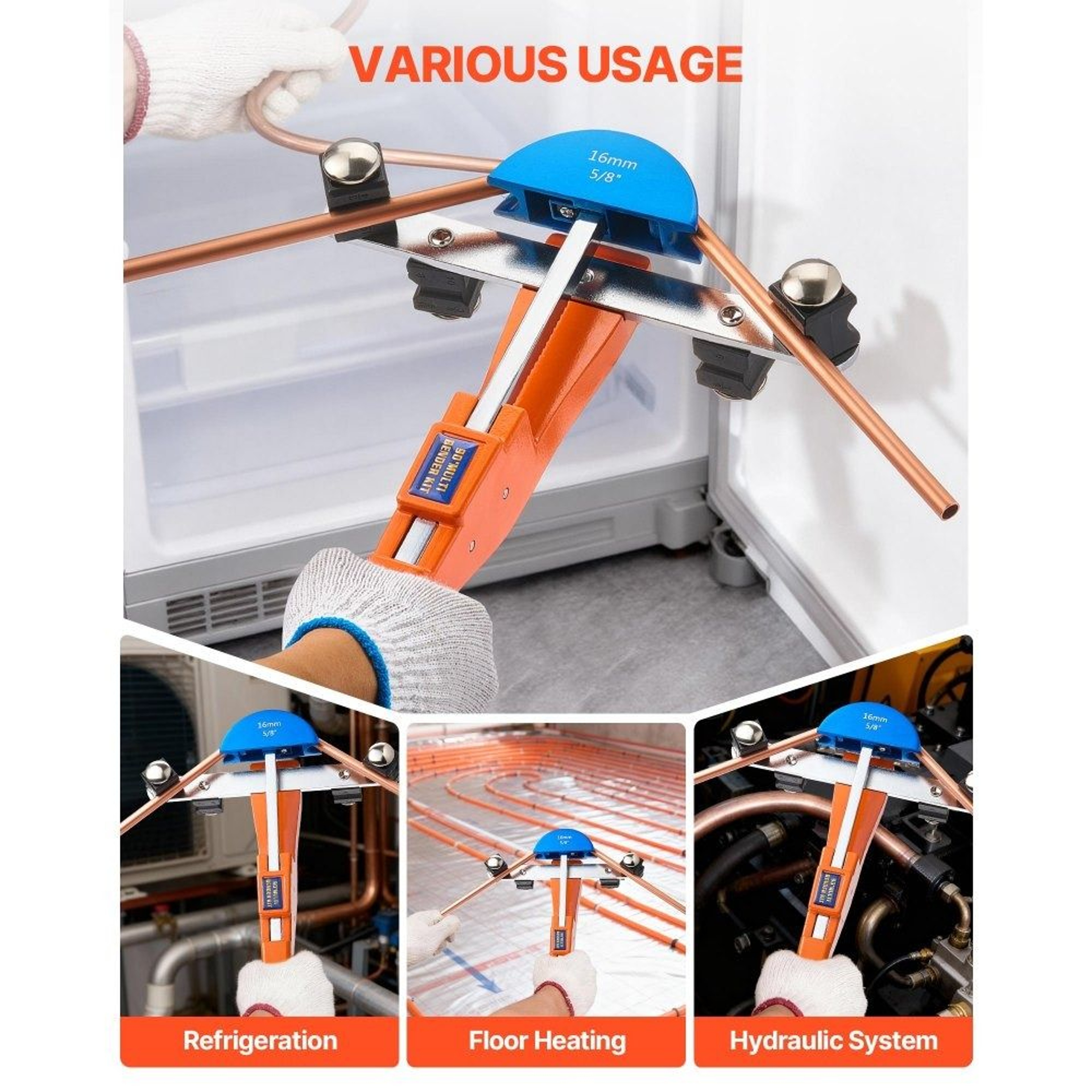 Tubing Bender Kit 14 To 78 Inch Ratcheting Copper Tube Bender Tool 2