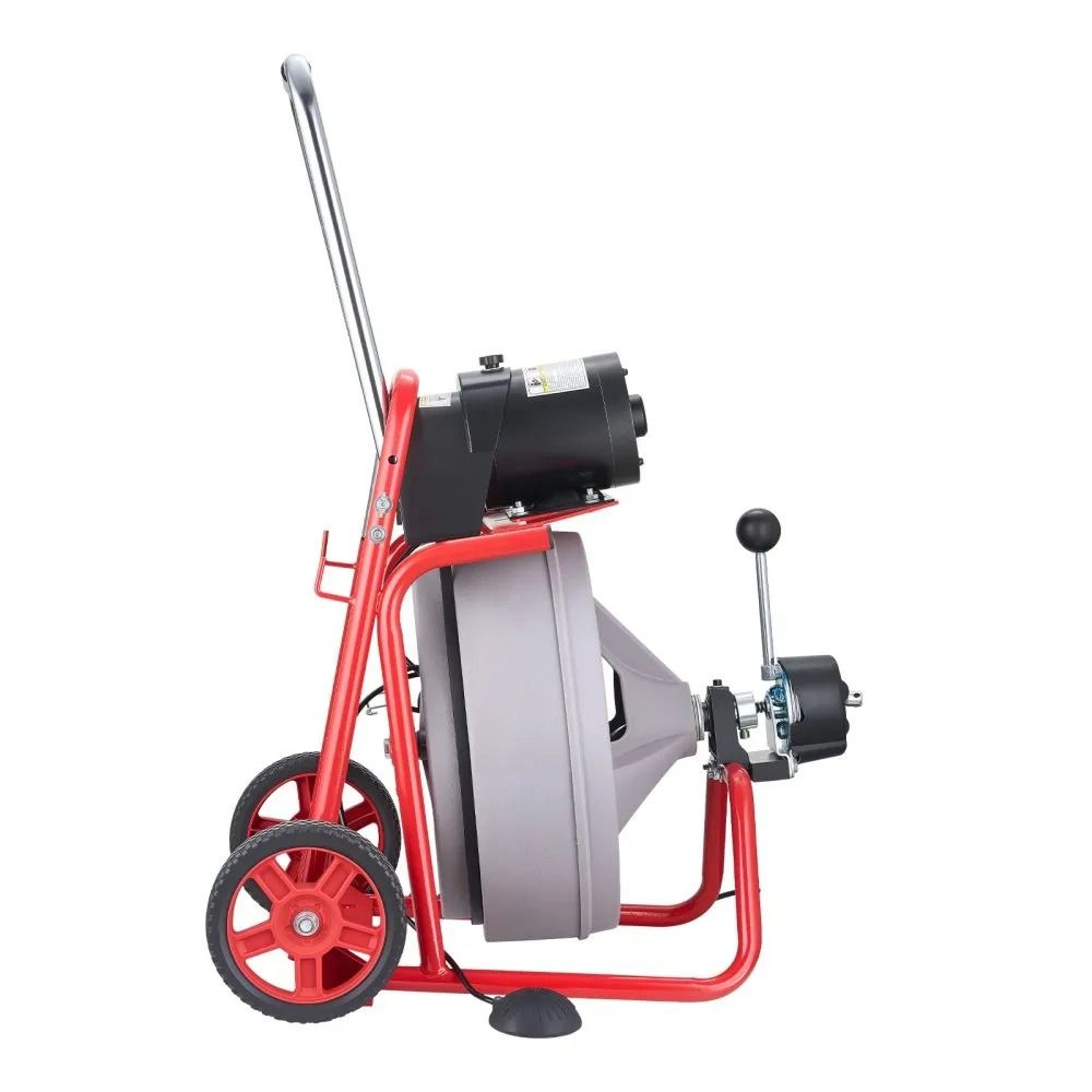 75 FT Drain Cleaner Machine Auto Feed Sewer Snake Auger With 8 Cutters 7