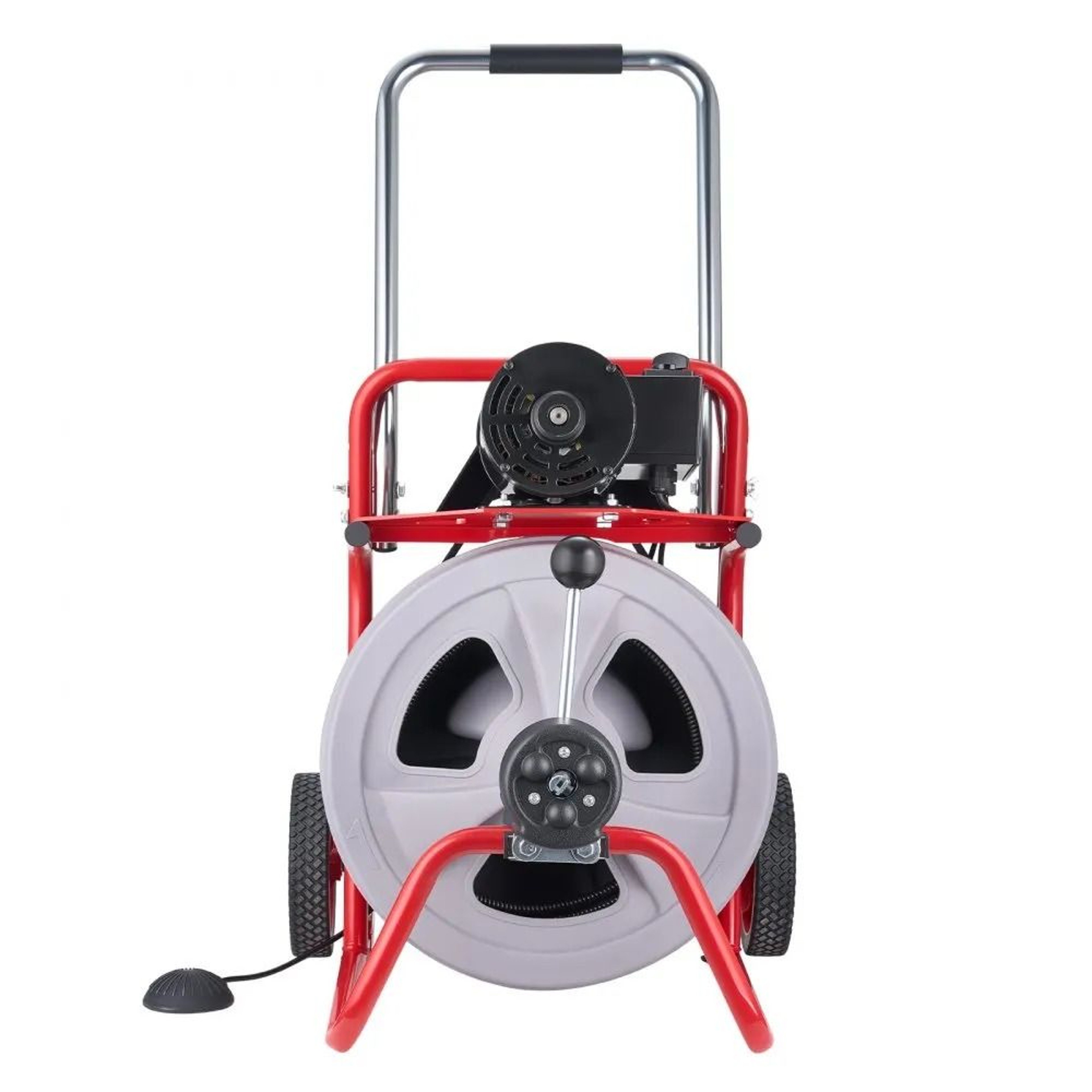 75 FT Drain Cleaner Machine Auto Feed Sewer Snake Auger With 8 Cutters 8