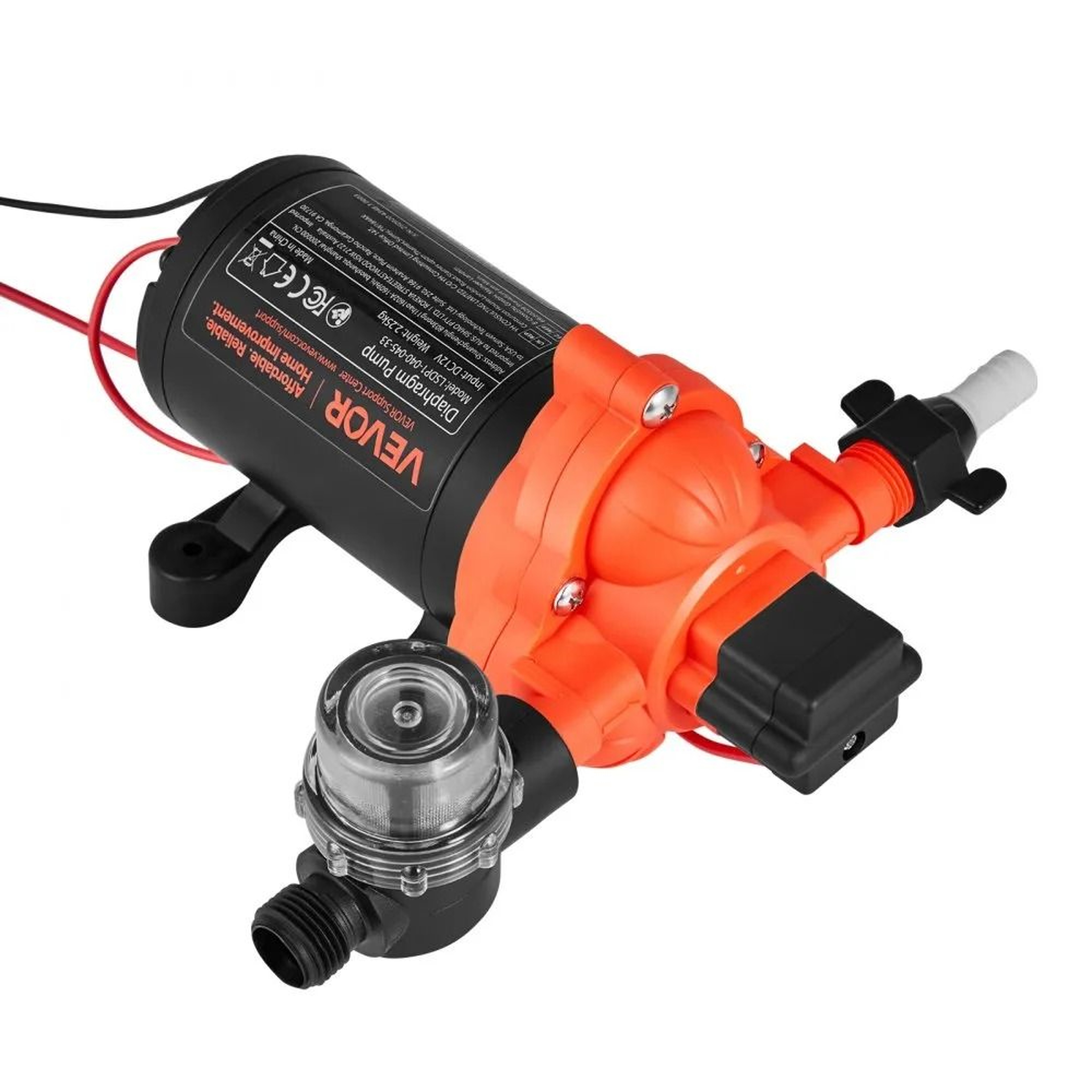 12V RV Water Pump 4 GPM Self Priming Diaphragm Pump With Automatic Pressure Switch 7