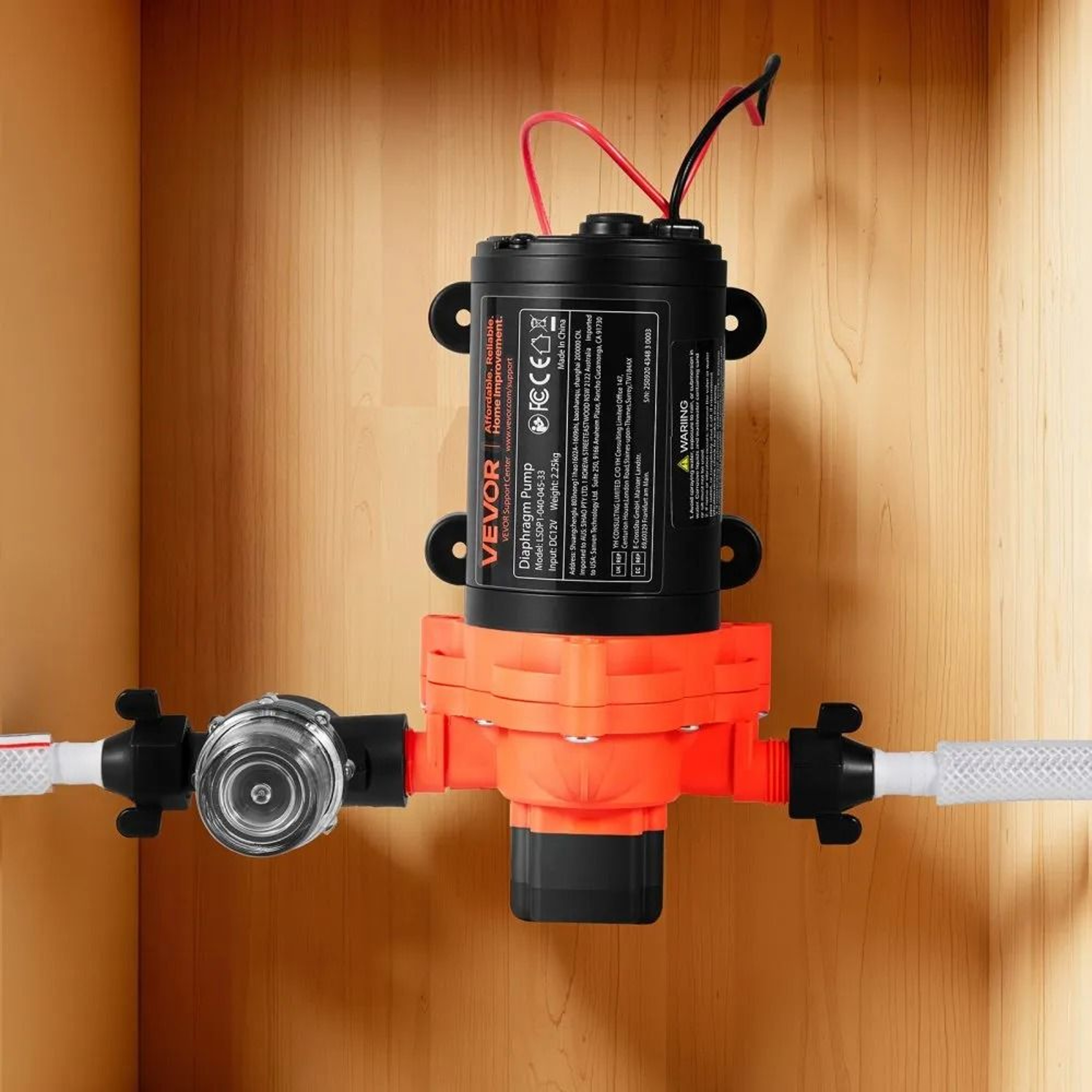12V RV Water Pump 4 GPM Self Priming Diaphragm Pump With Automatic Pressure Switch 6