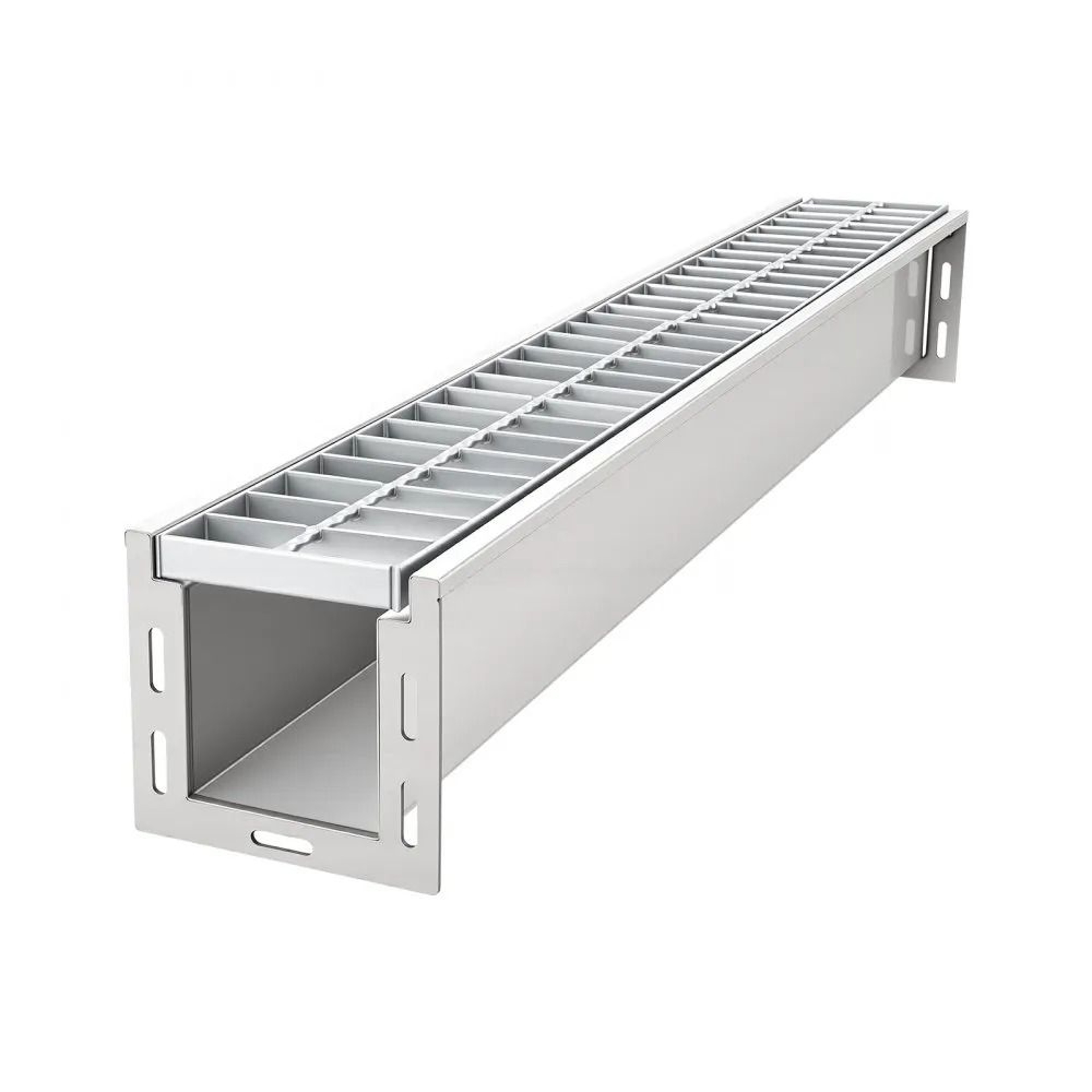 Trench Drain 393 Inch Stainless Steel Linear Channel Drain With Steel Grate For Driveway Patio Pool 6
