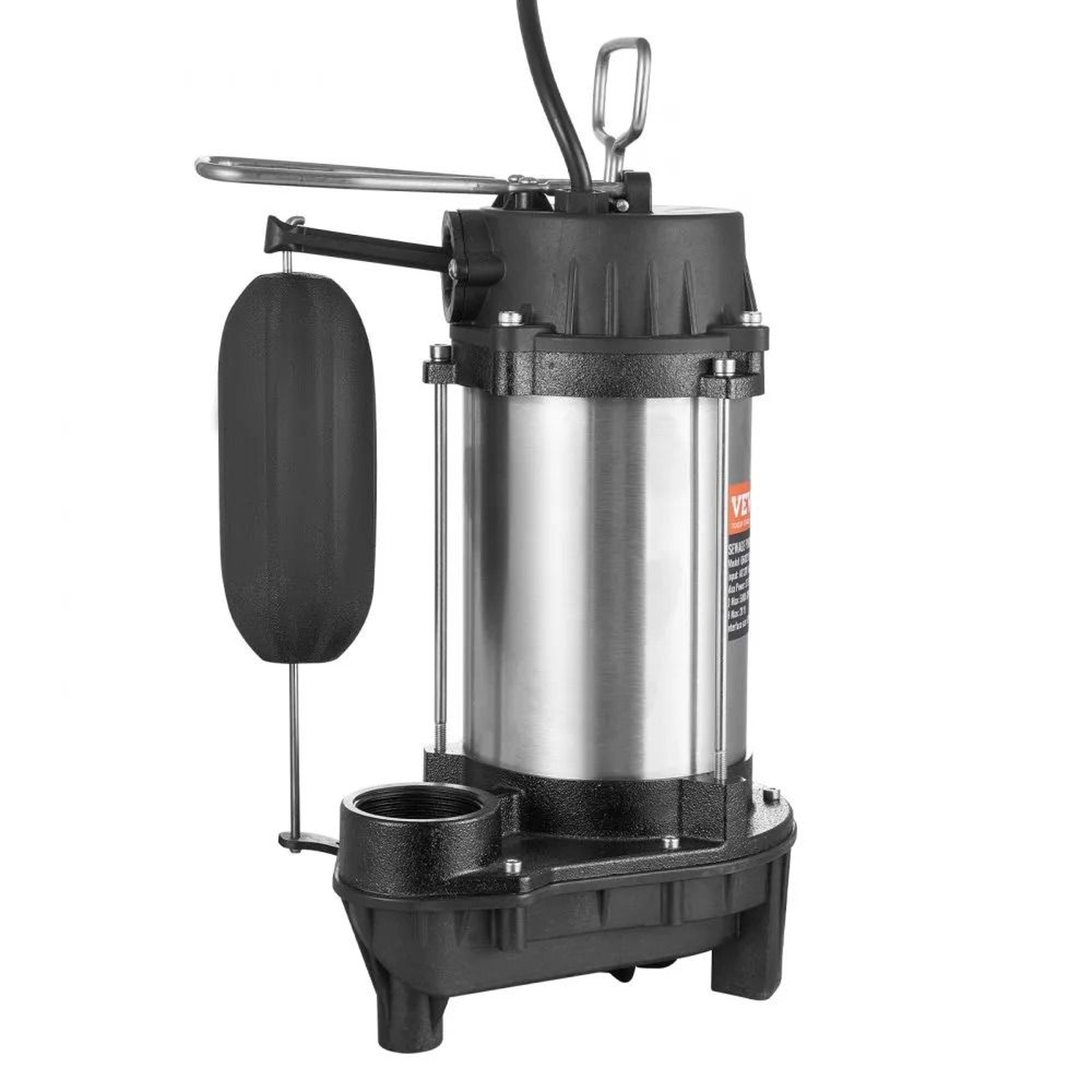 075HP Submersible Sewage Pump 5000 GPH Automatic Drainage Pump With 28 Ft Lift 7