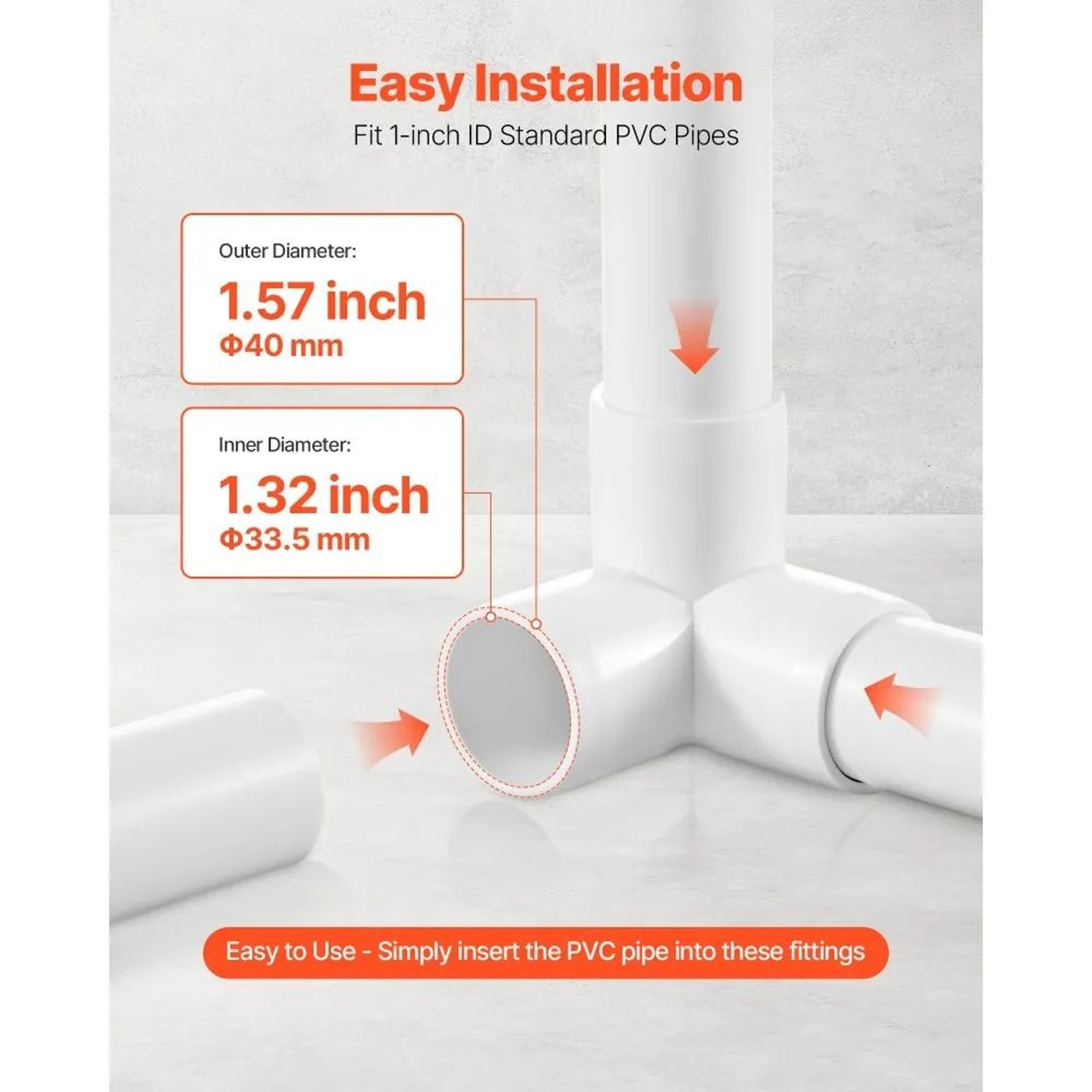 3 Way PVC Fittings 10 Pack 1 Inch Pipe Tee Connectors For DIY Frames Storage Racks And Garden Proje 2