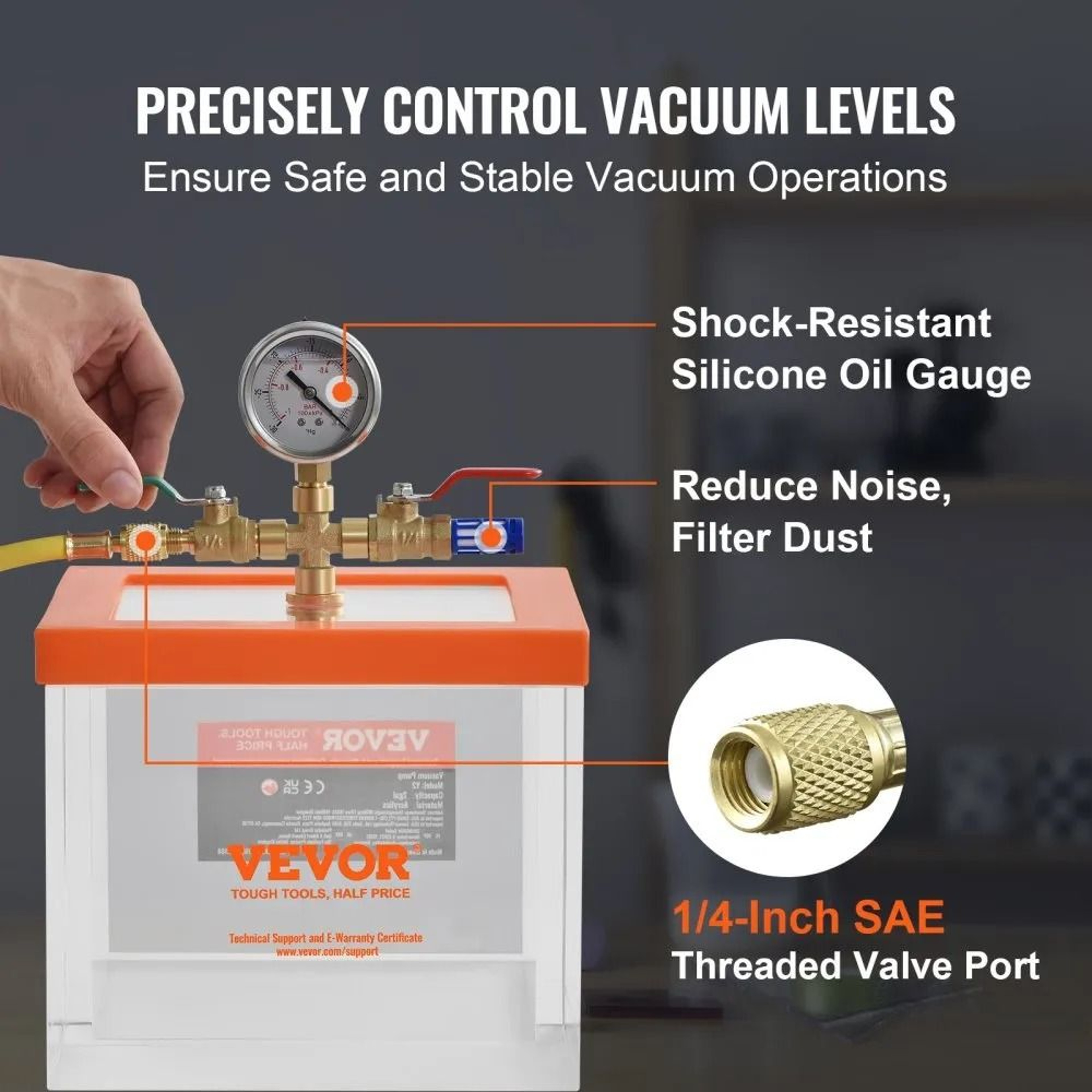 2 Gallon Acrylic Vacuum Chamber For Resin Degassing And Bubble Free Crafts 3