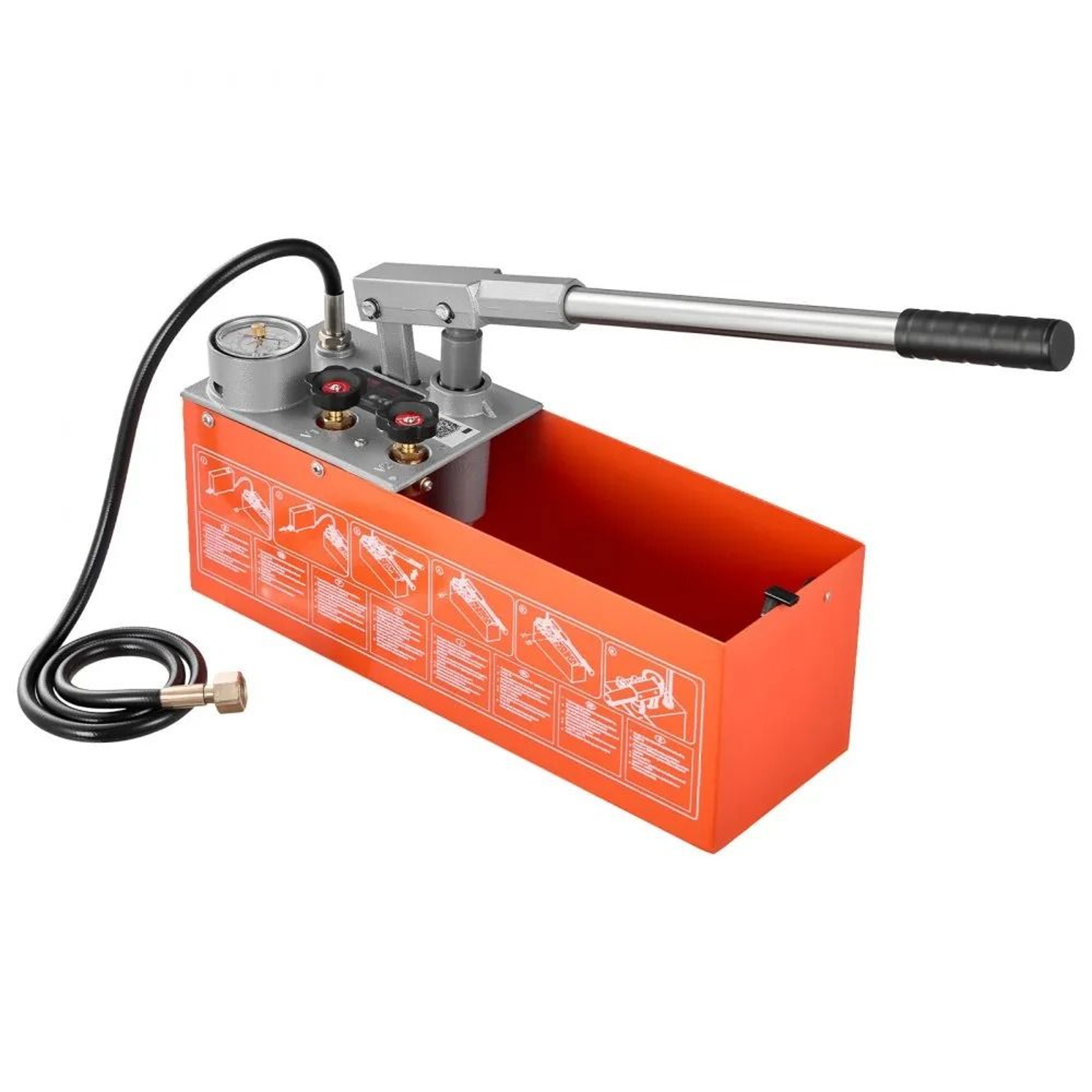 Hydrostatic Test Pump 3 Gallon Manual Water Pressure Tester With Dual Valve Gauge 50 Bar 7