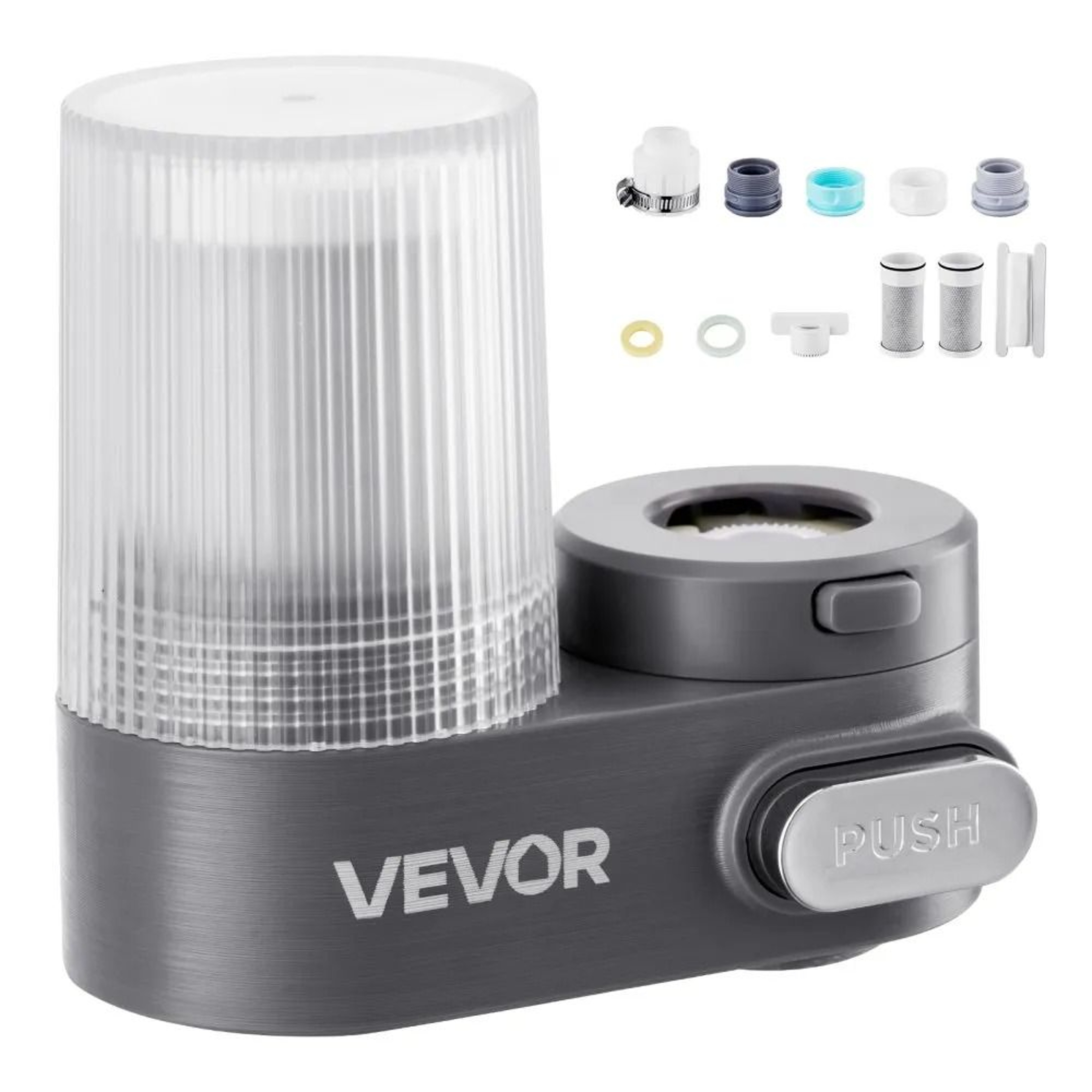 Faucet Mount Water Filter With Carbon Fiber Purification For Clean Kitchen Sink Water 0