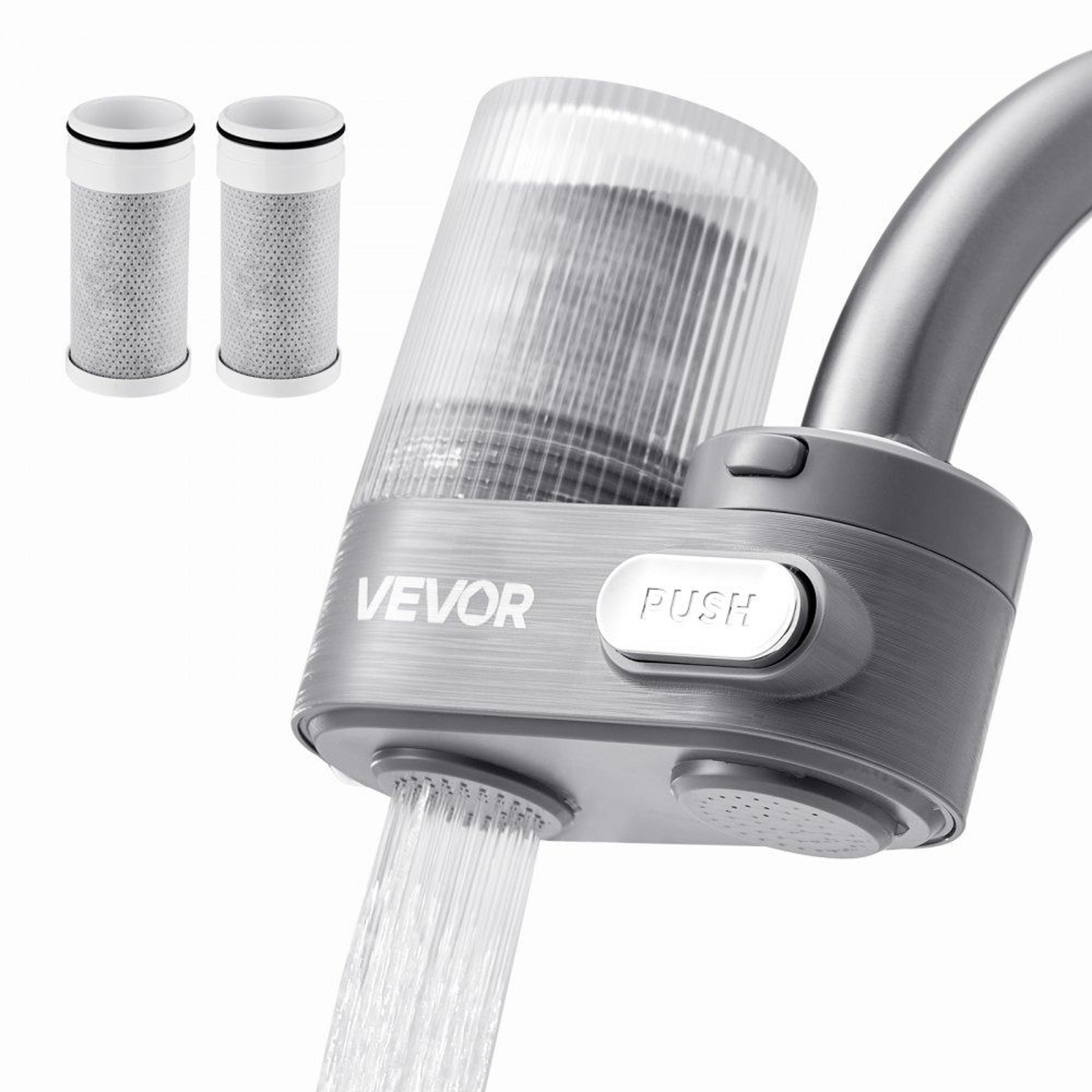 Faucet Mount Water Filter With Carbon Fiber Purification For Clean Kitchen Sink Water 6