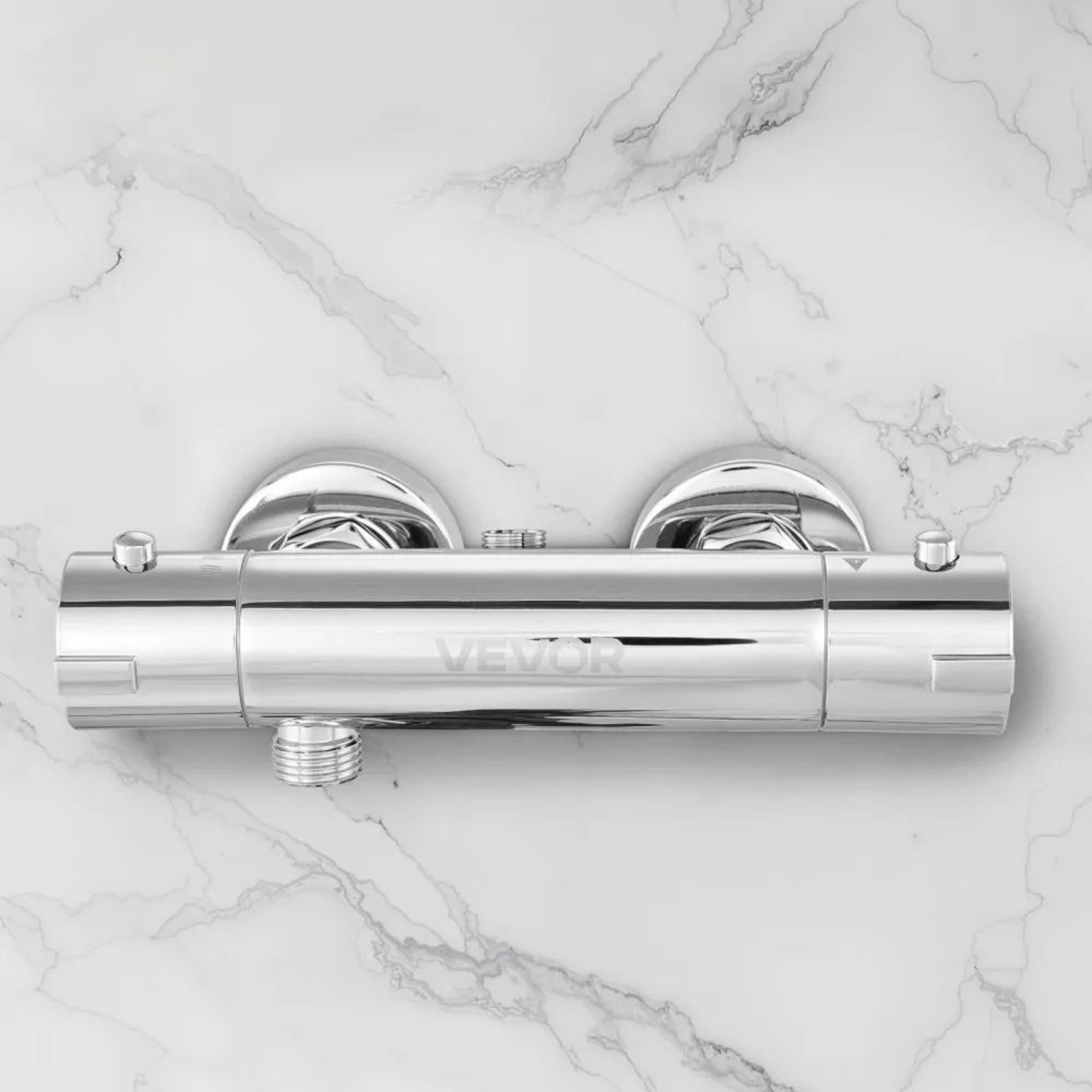 Thermostatic Shower Faucet Valve With Secure Lock And Leak Proof Chrome Finish 5