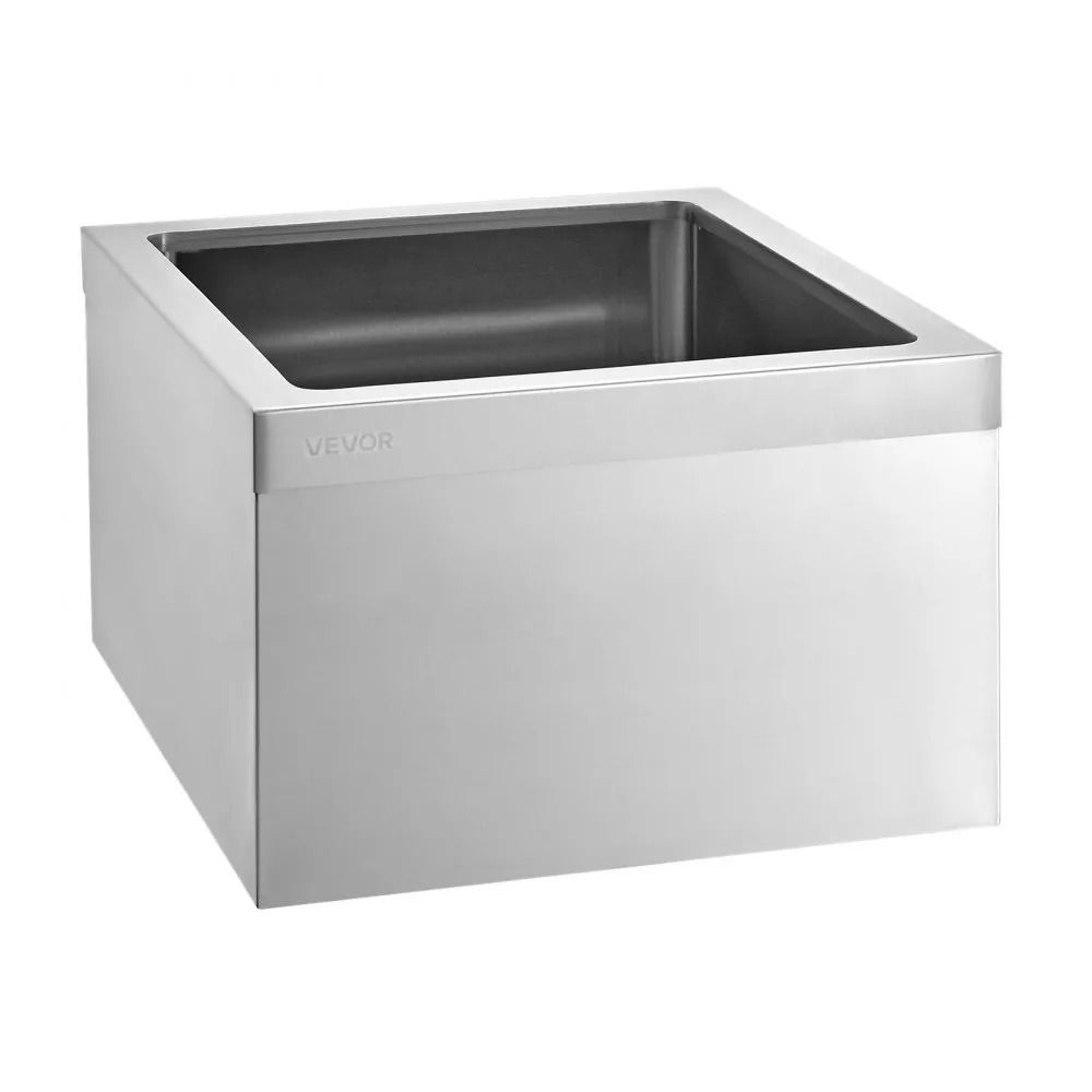 Stainless Steel Mop Sink 22x19x12 Inch Wall Mounted Utility Sink With 3 In 1 Drain Filter 7