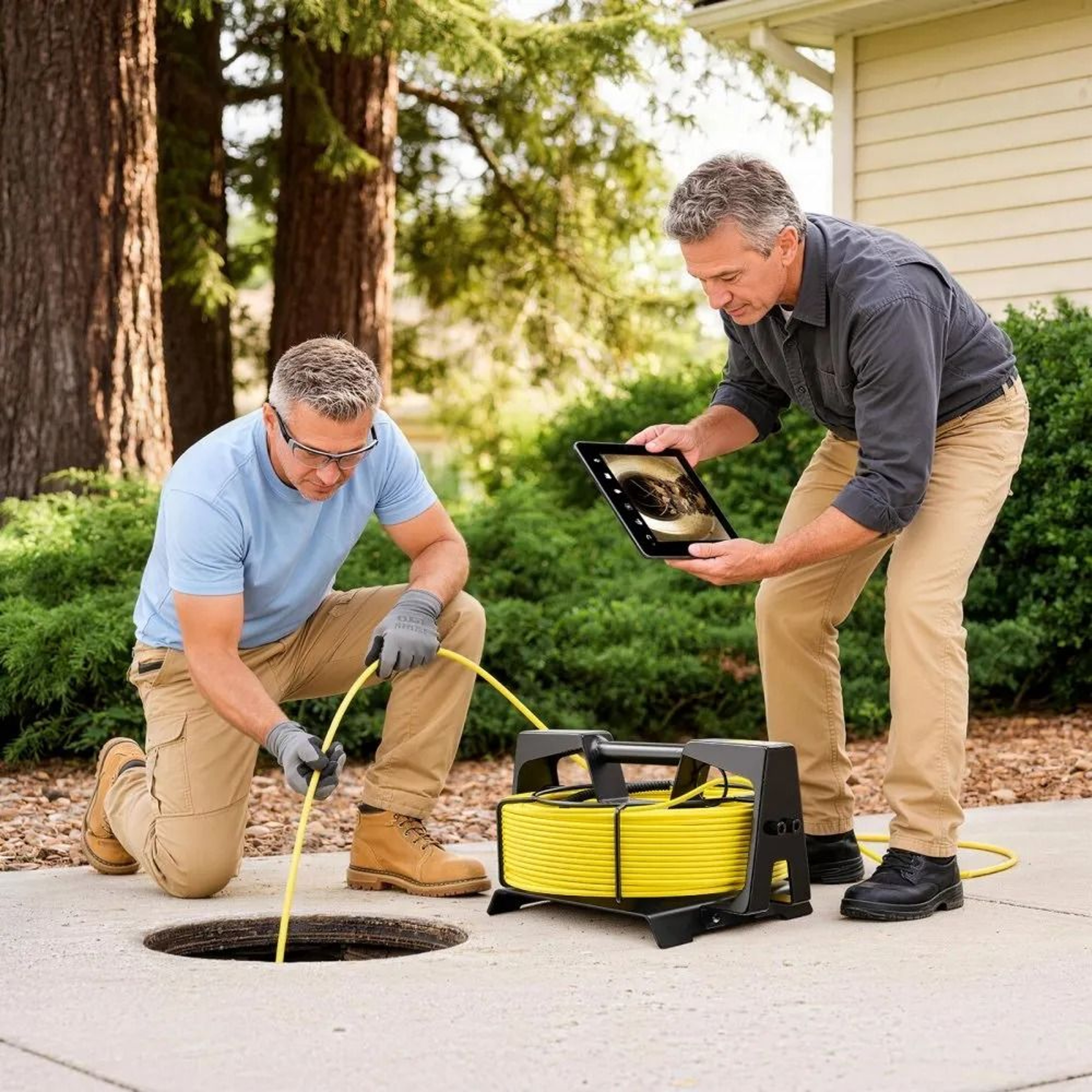 WiFi Sewer Camera 20m HD Drain Pipe Inspection Camera With IP68 Waterproof Cable 6