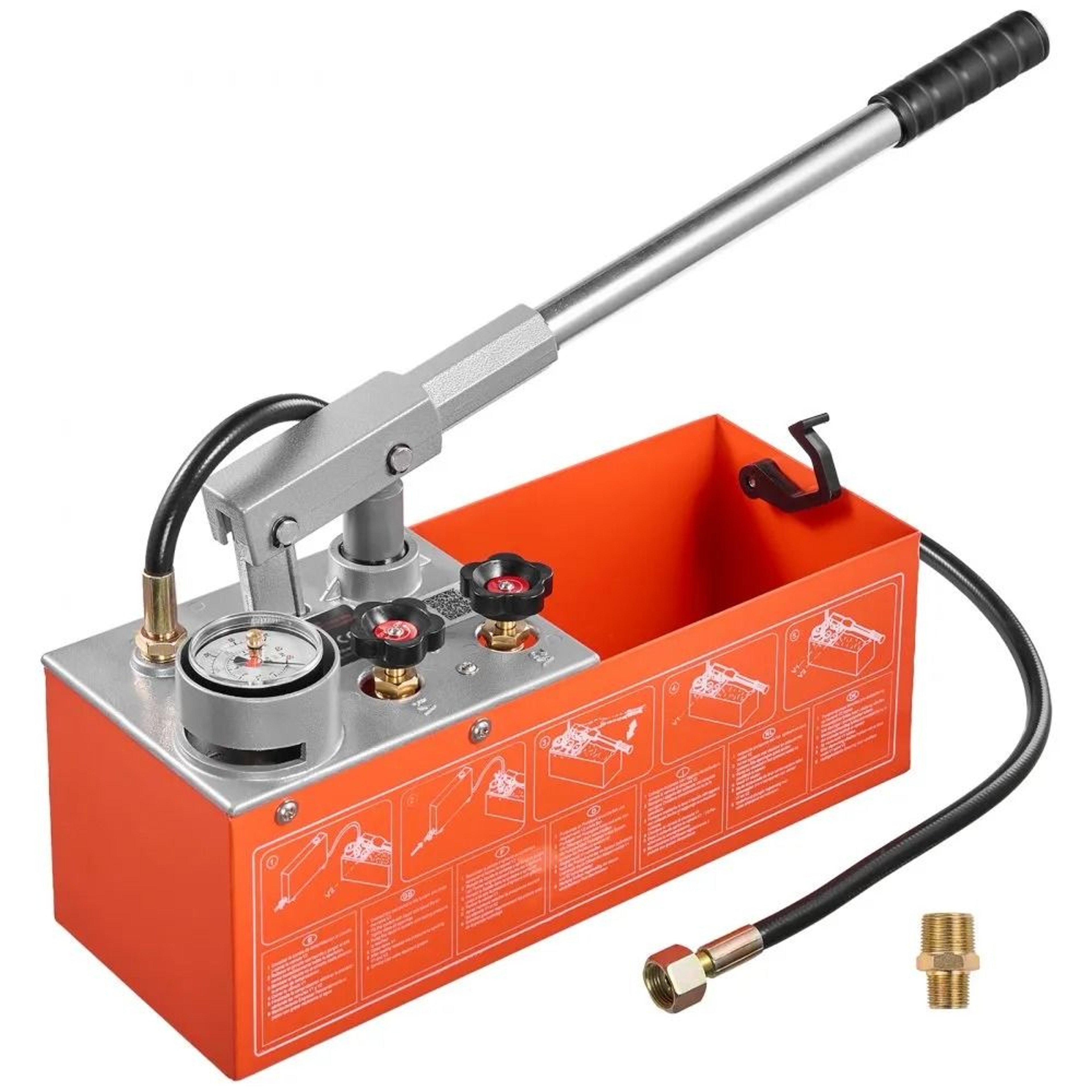 Hydrostatic Test Pump 60 Bar Manual Water Pressure Tester Kit 0
