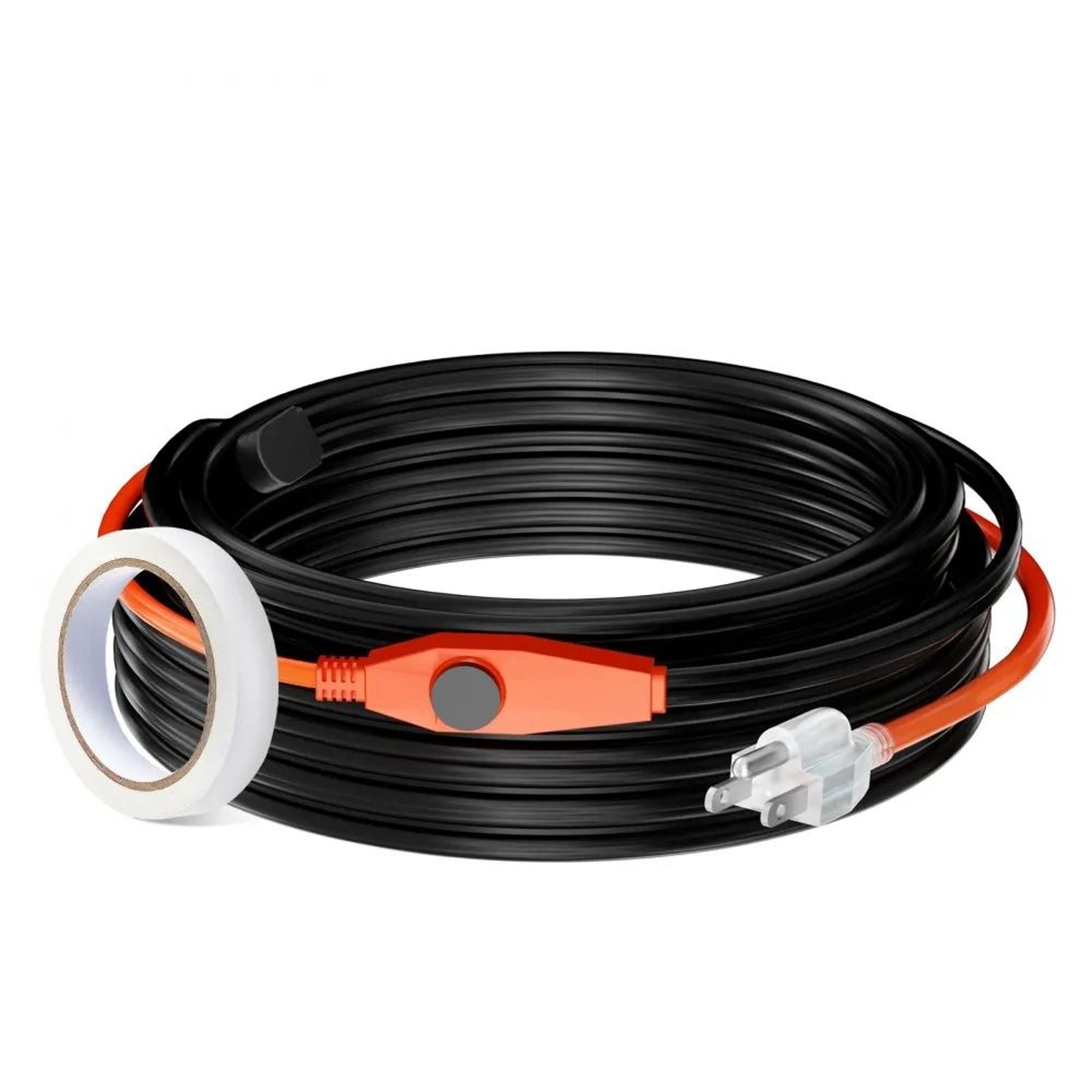80FT Pipe Heating Cable With Thermostat 7WFT Heat Tape For Frozen Pipe Protection 9
