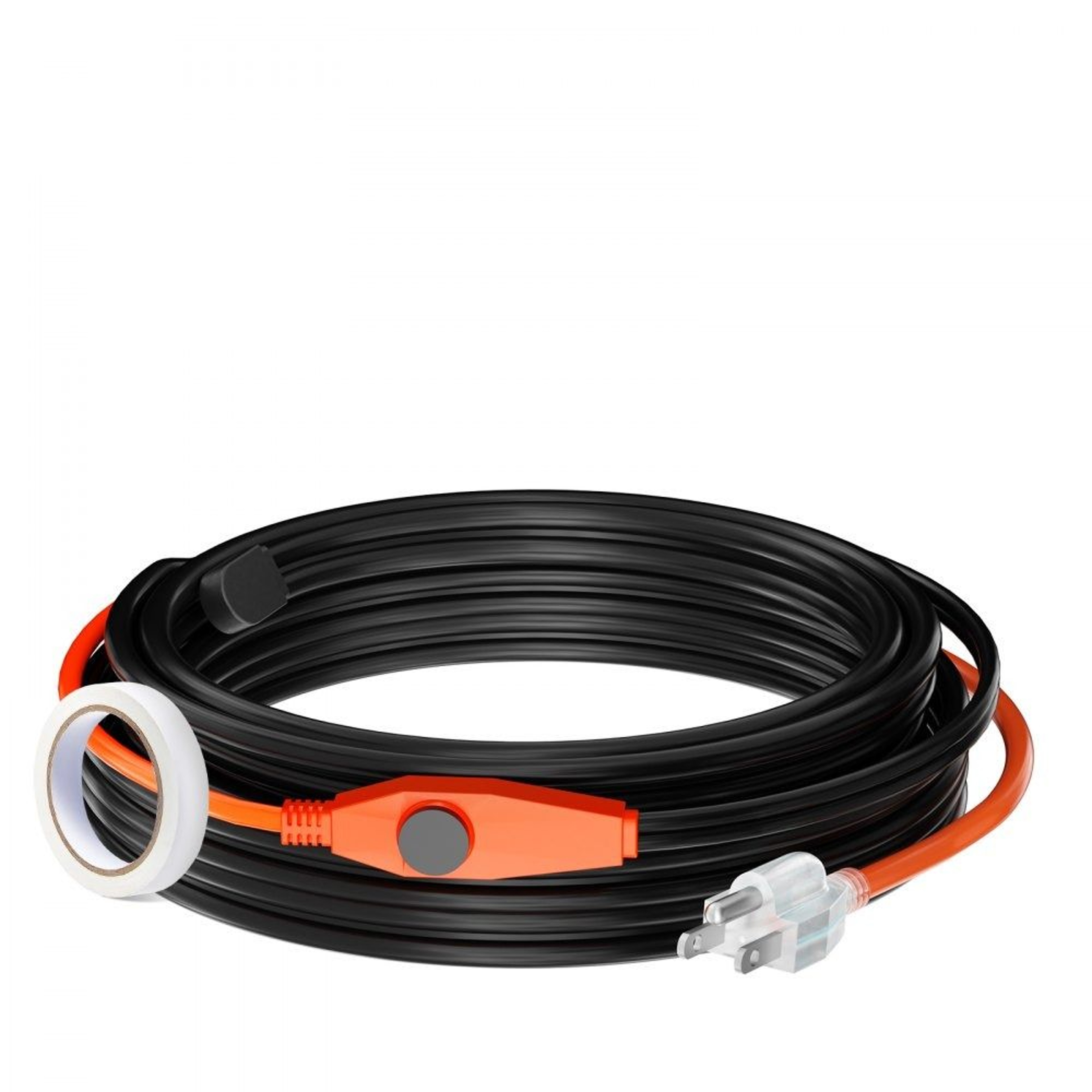 30FT Pipe Heating Cable 7W FT Heat Tape With Thermostat For Freeze Protection 0