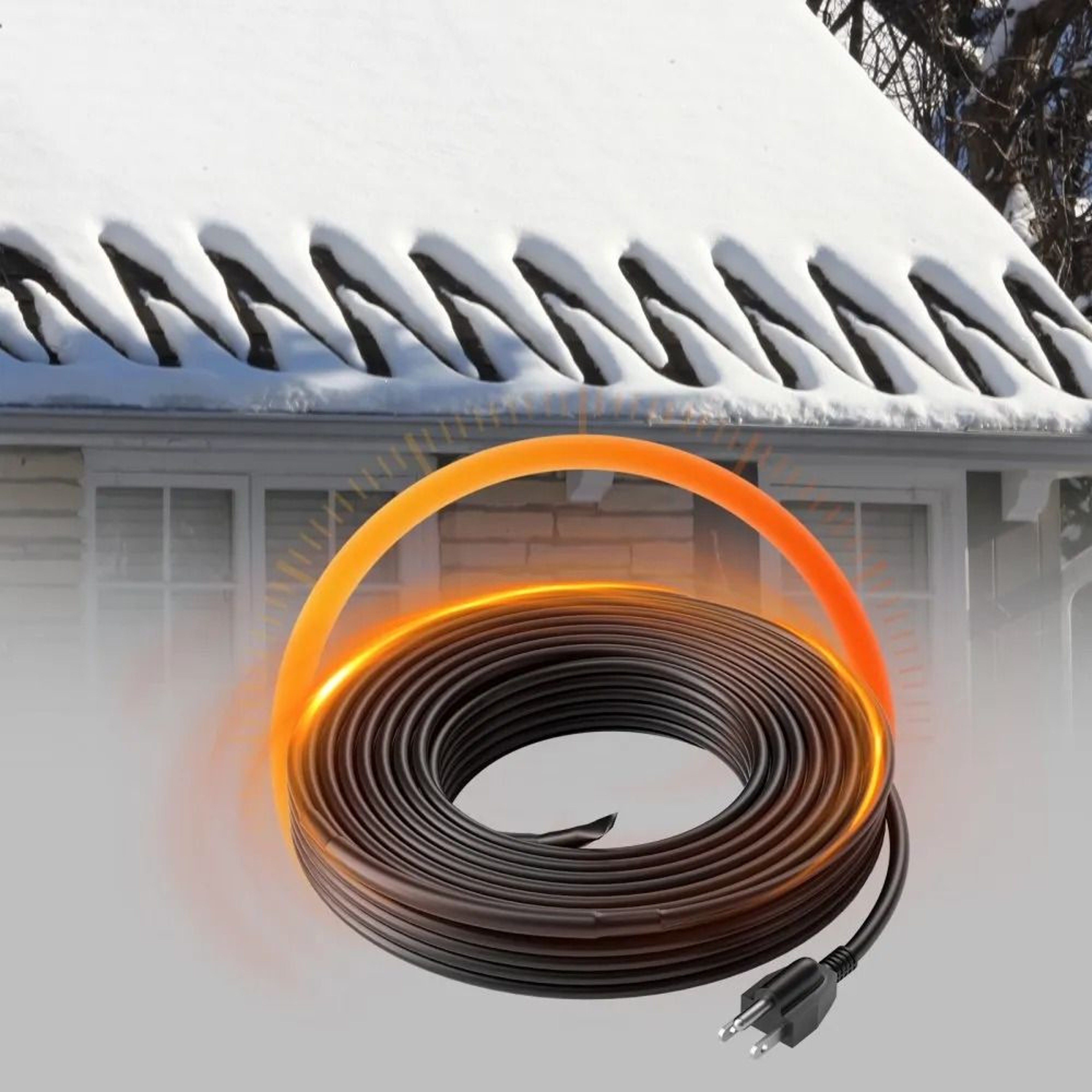 50FT Self Regulating Pipe Heating Cable Heat Tape For Freeze Protection 7