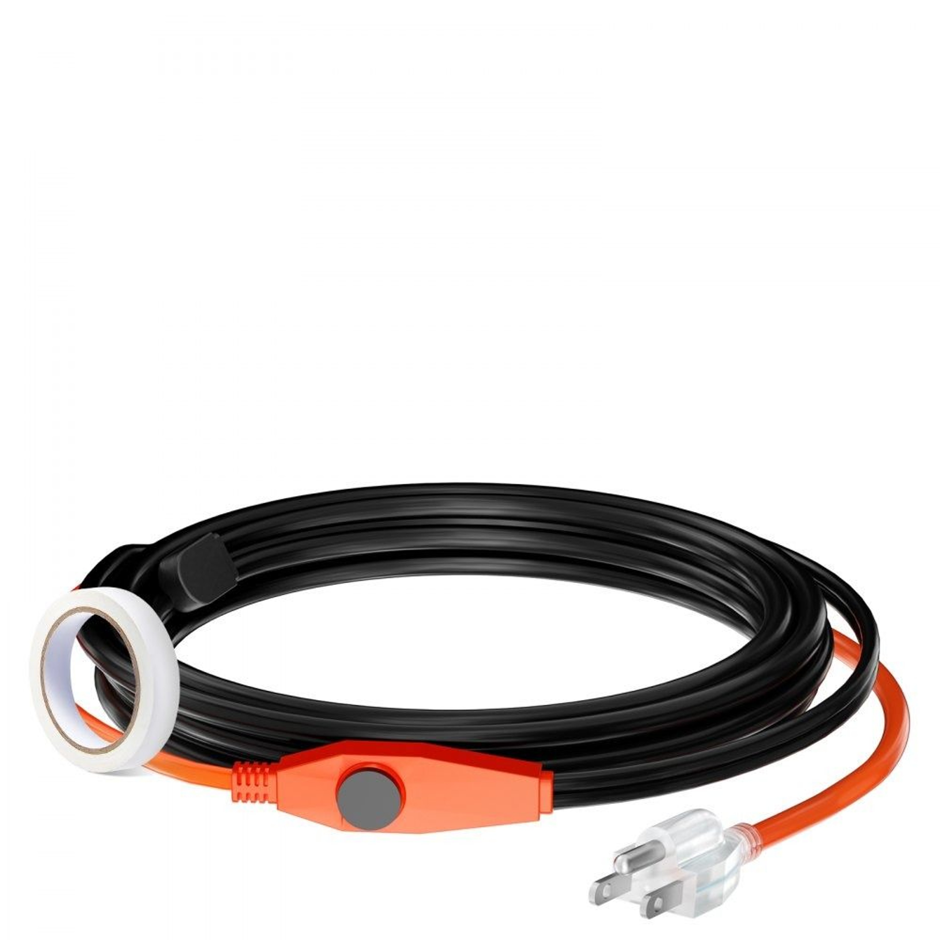 12FT Pipe Heating Cable With Thermostat 7W FT Heat Tape For Frozen Pipe Protection 8