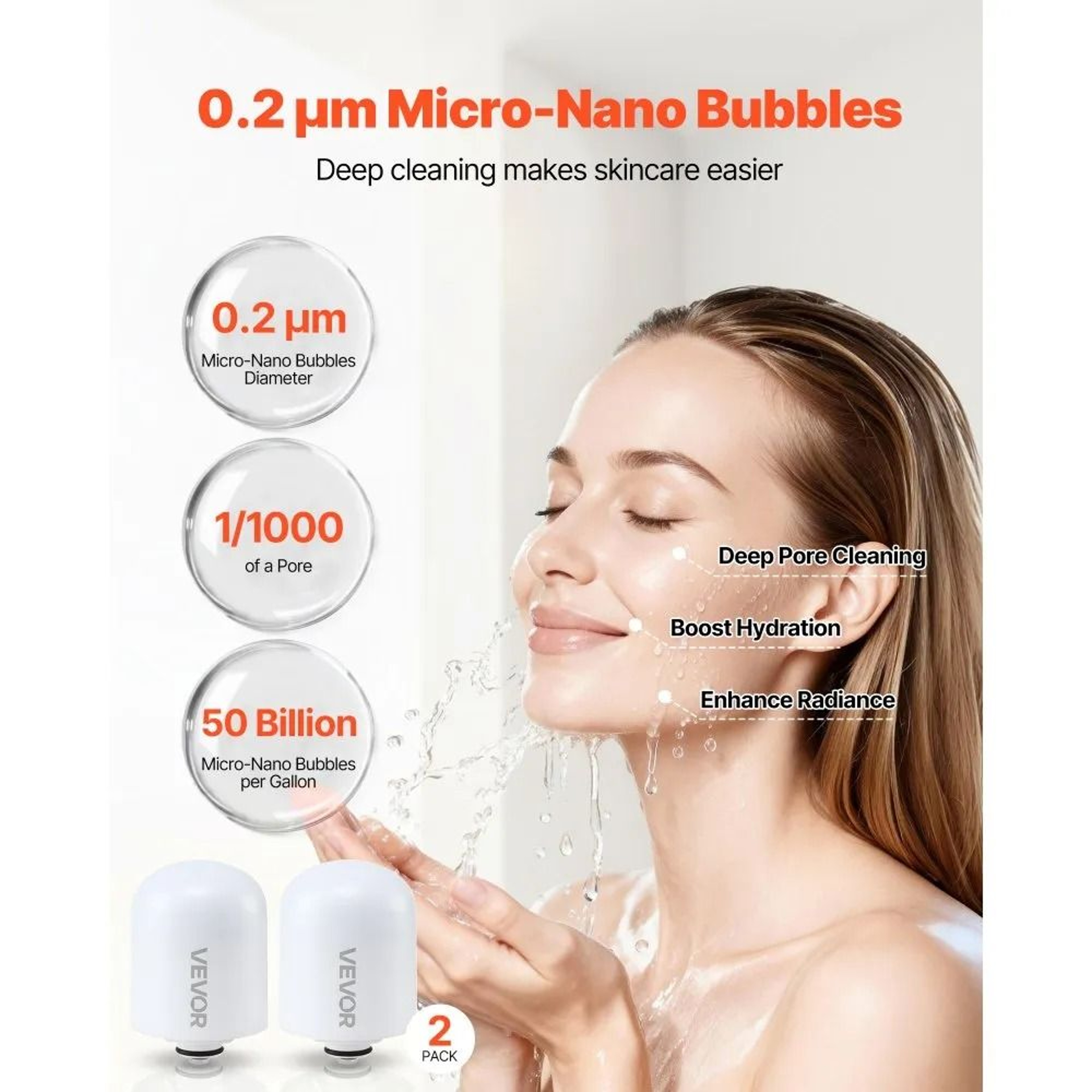 Faucet Filter Replacement Cartridge 2 Pack 6 Layer Water Filter For Model 8627 1