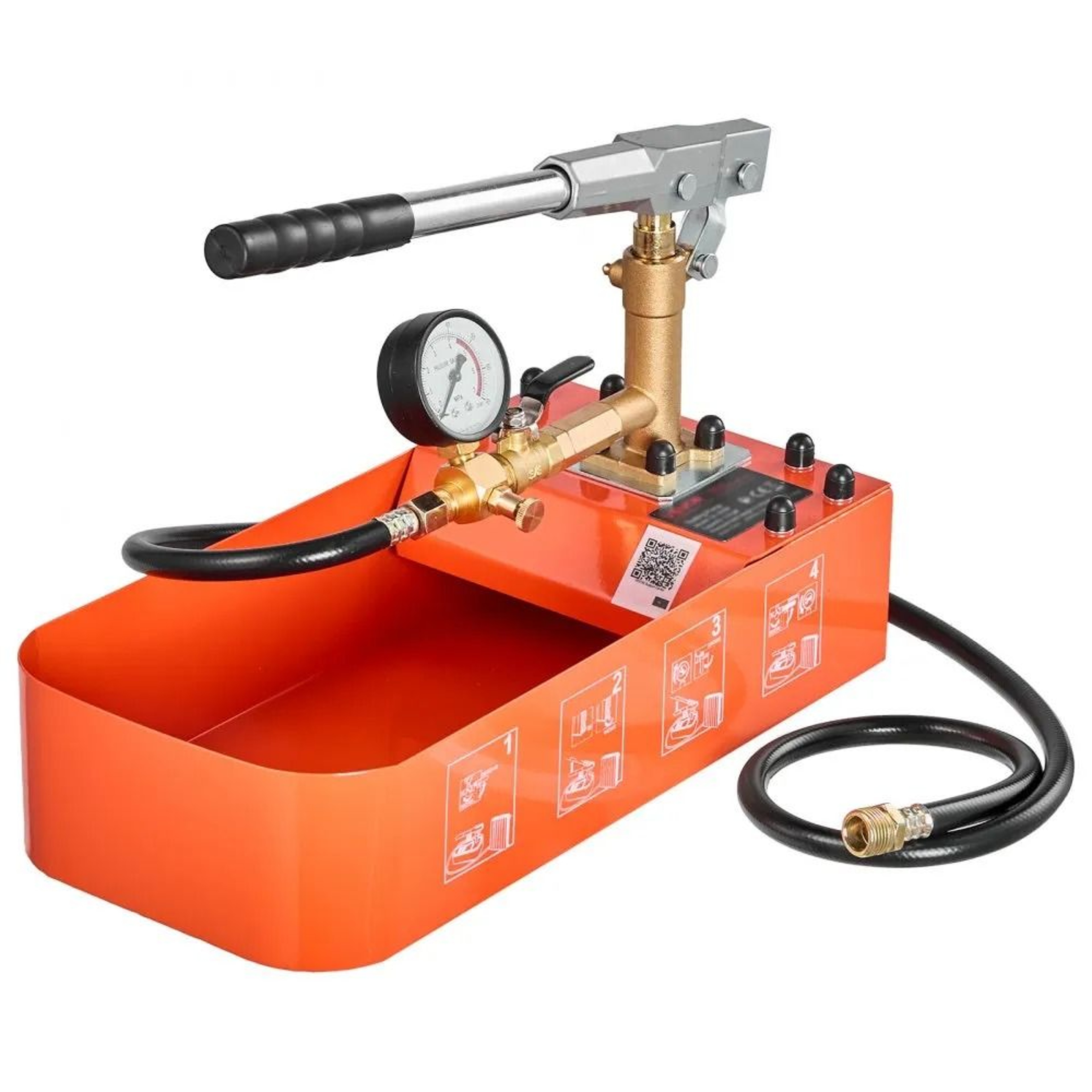 Hydrostatic Test Pump 2 Gallon Manual Water Pressure Tester 050 Bar Pipeline Leak Tester 7
