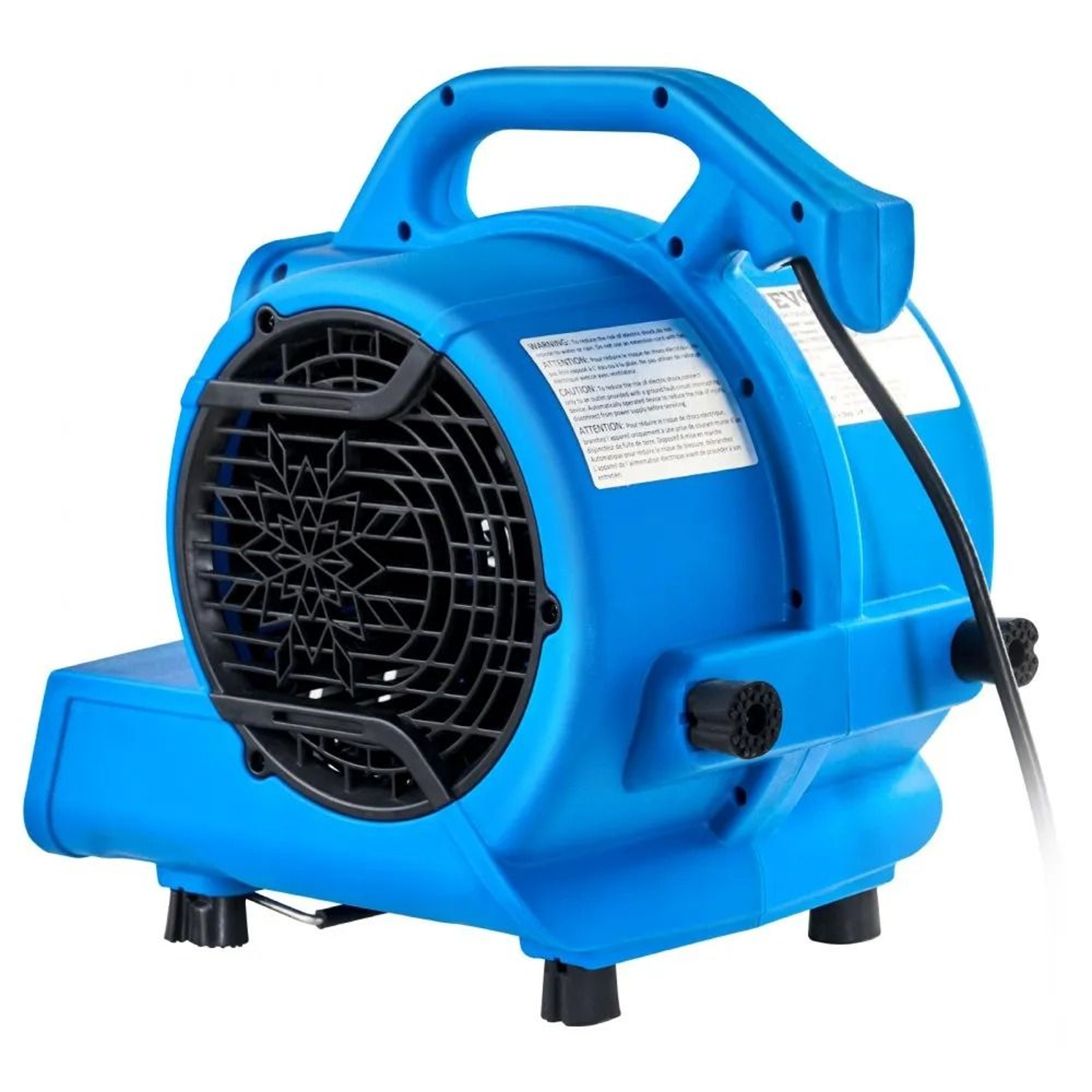 600 CFM Air Mover Floor Blower And Carpet Dryer Fan With 3 Speeds And 4 Angles 8
