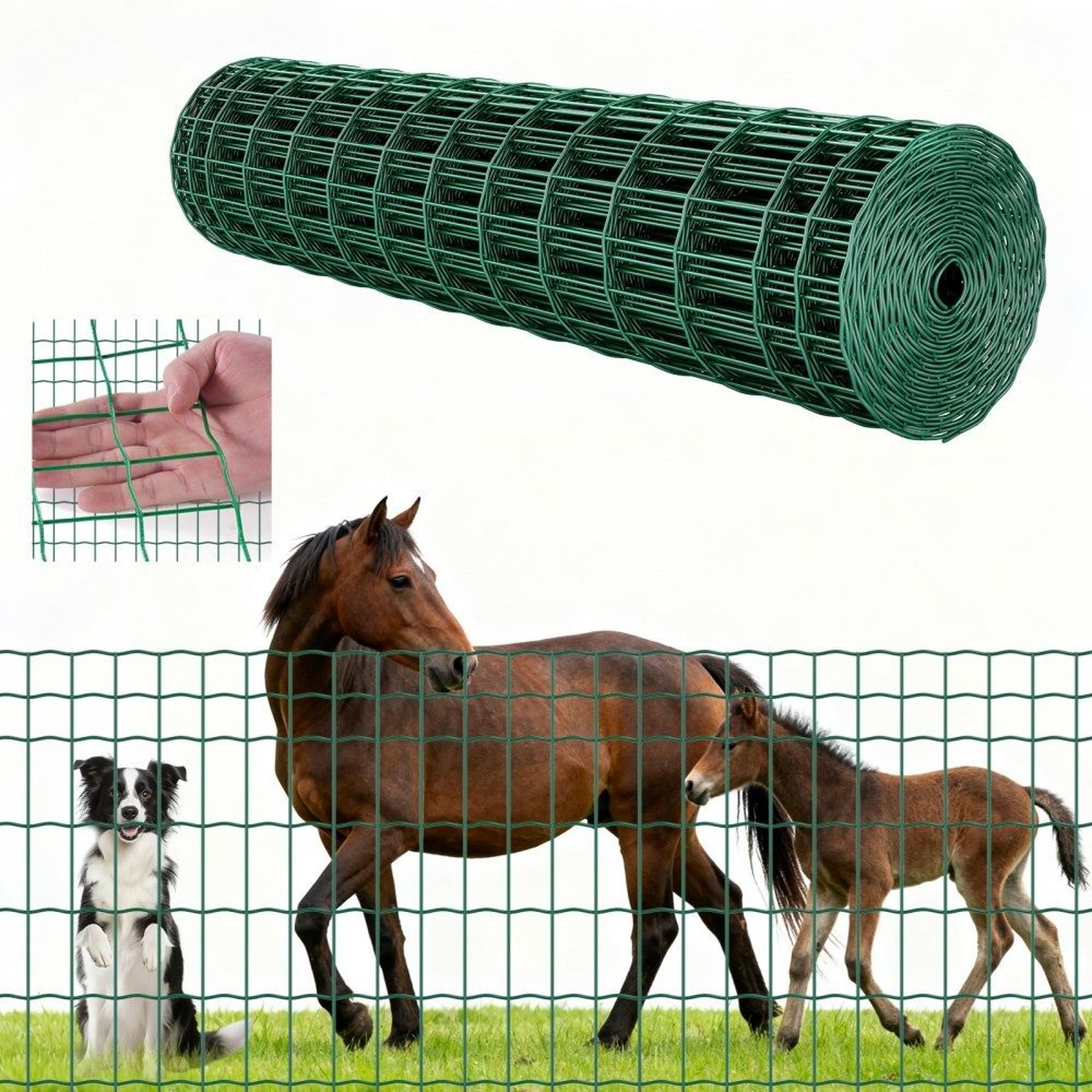 Heavy Duty Farm Fence 47 X 984 In 2 X 4 Mesh Galvanized Welded Wire Livestock Fence 0